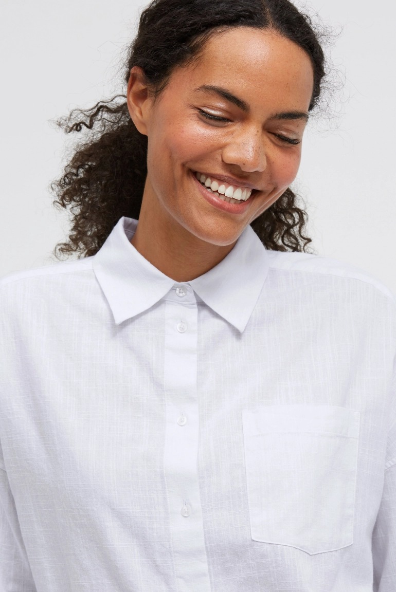 SENSES Kurzarm-Bluse B:EL Cropped opticwhite SENSES Kurzarm-Bluse B:EL Cropped opticwhite