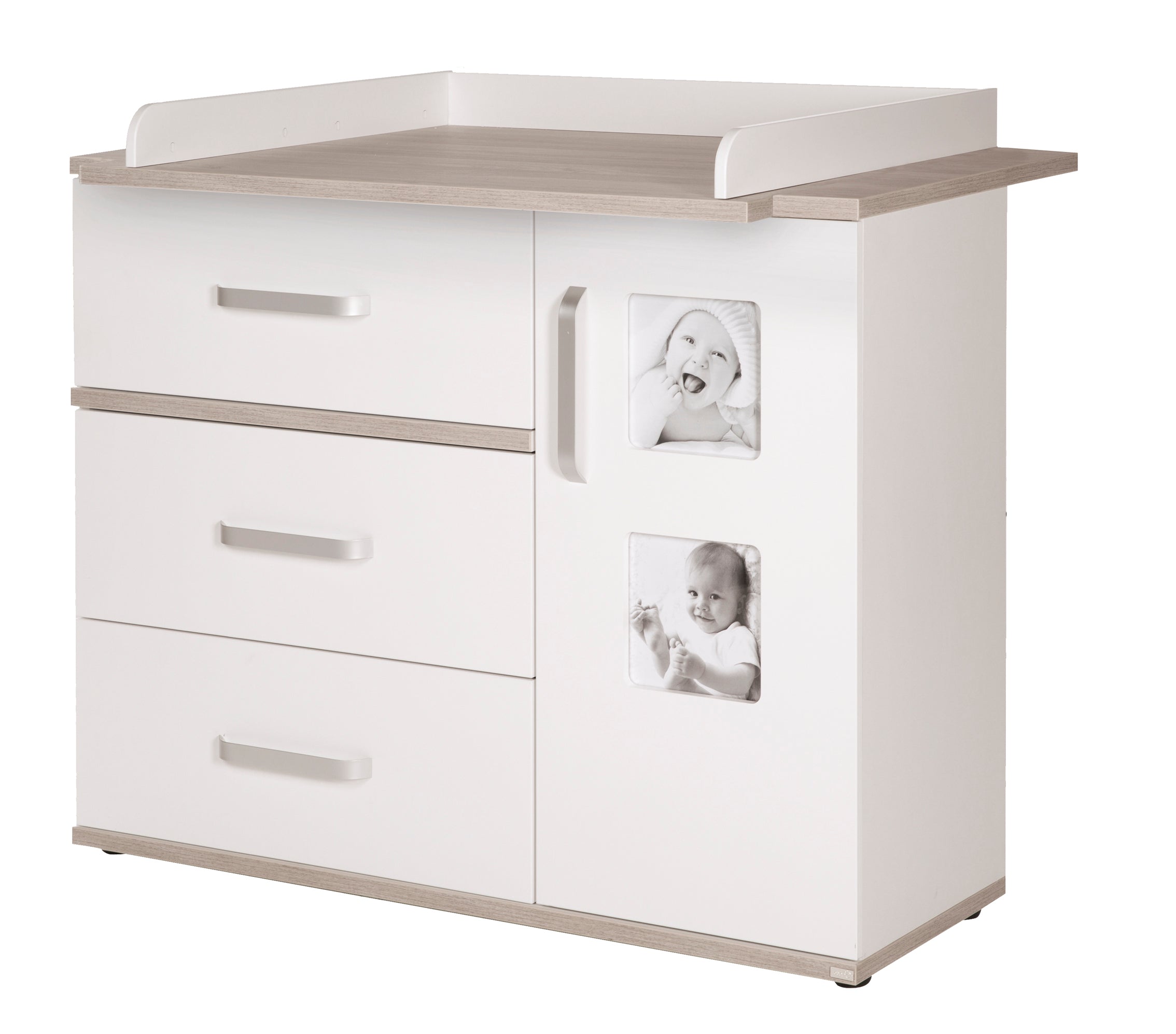 Roba 72473 breite Wickelkommode Moritz weiß – Wickelkommode breit - Bild 1 Roba 72473 breite Wickelkommode Moritz weiß – Wickelkommode breit - weiß - Wickelkommode breit - Produktbild 1