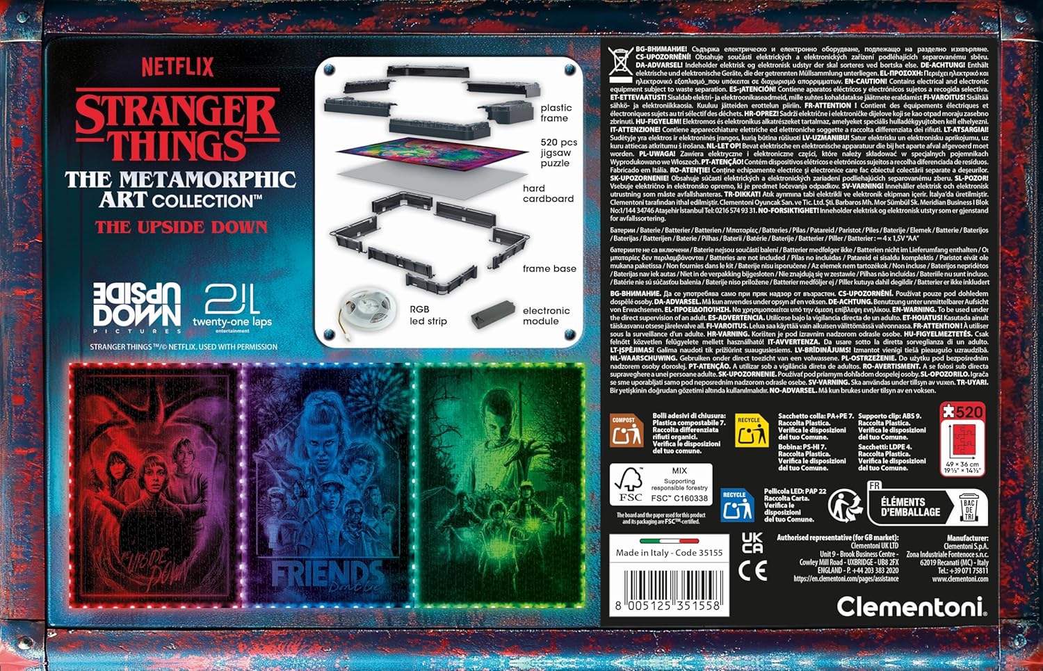 Stranger Things - Metamorphic Art Collection The Upside Down Werbung, Computer-Ausrüstung, Elektronik, Hardware, Person