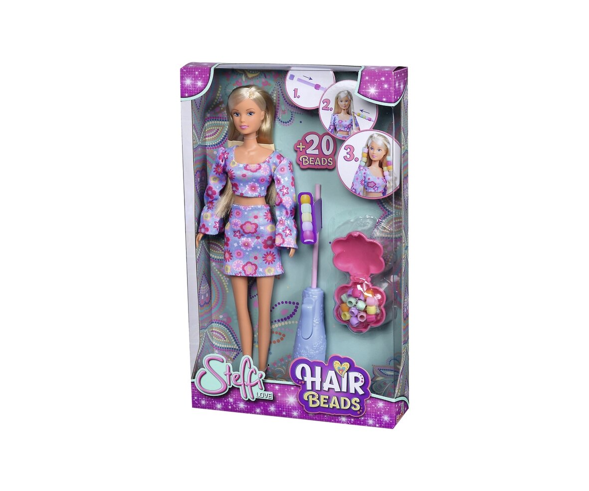 Steffi LOVE Hair Beads 105733652 Figur, Puppe, Spielzeug, Barbie, Person