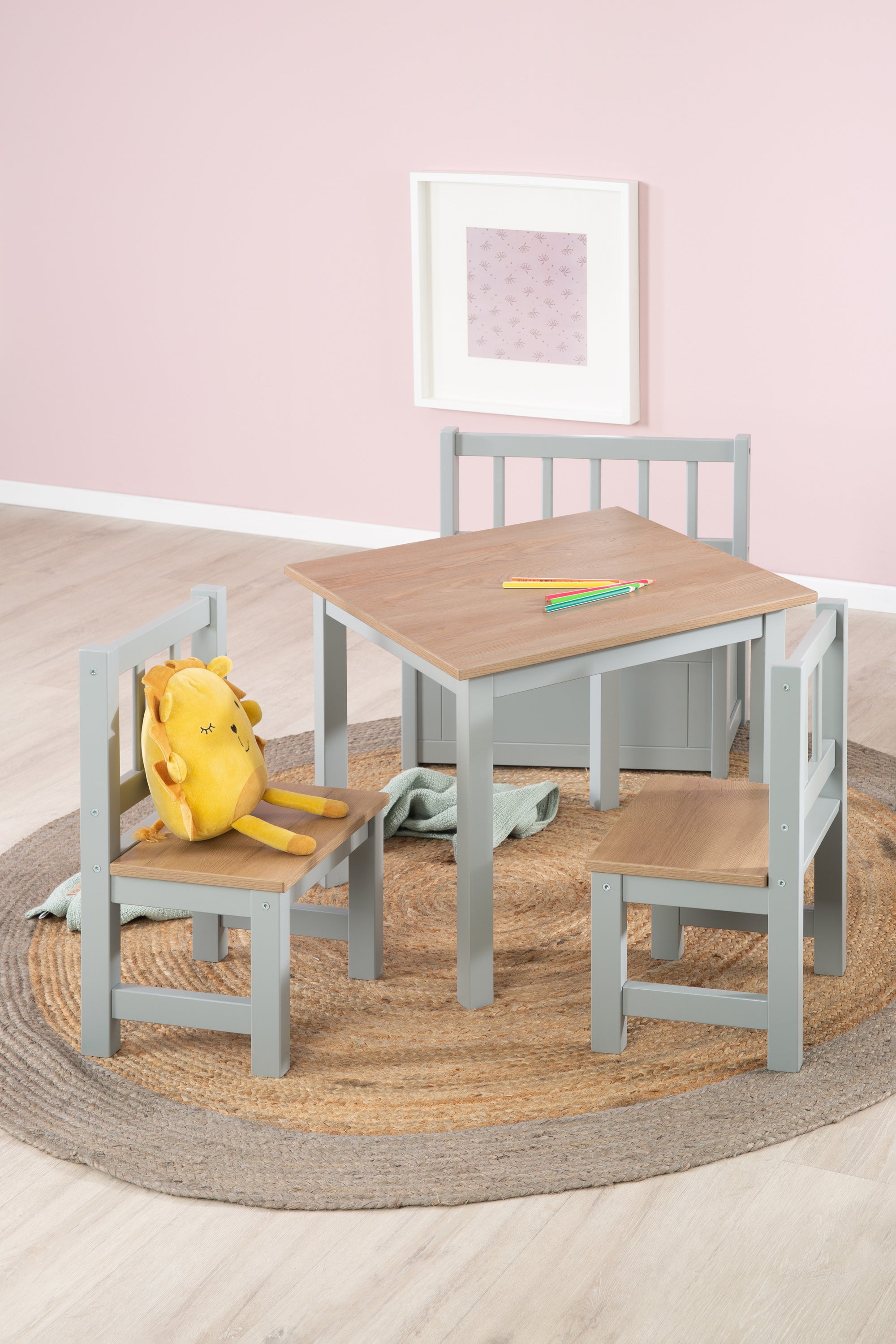 Roba 450040HTP Kindersitzgruppe holz taupe – Spielmöbel - Bild 18 Roba 450040HTP Kindersitzgruppe holz taupe – Spielmöbel - Produktbild 18