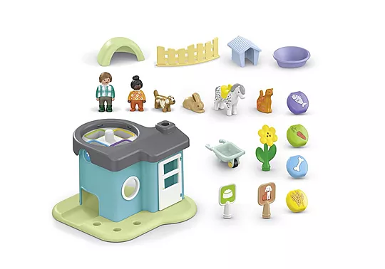 PLAYMOBIL 71690 Junior: Tierpension Mit Futterspender PLAYMOBIL 71690 Junior: Tierpension Mit Futterspender