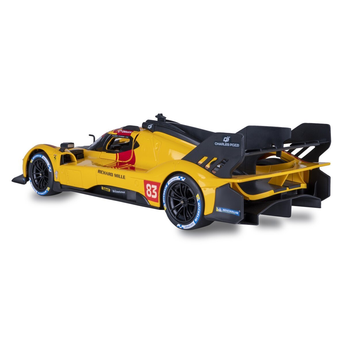 JAMARA Ferrari 499P-N83 1:14 gelb 2,4GHz Tür manuell ab 6 Jahren