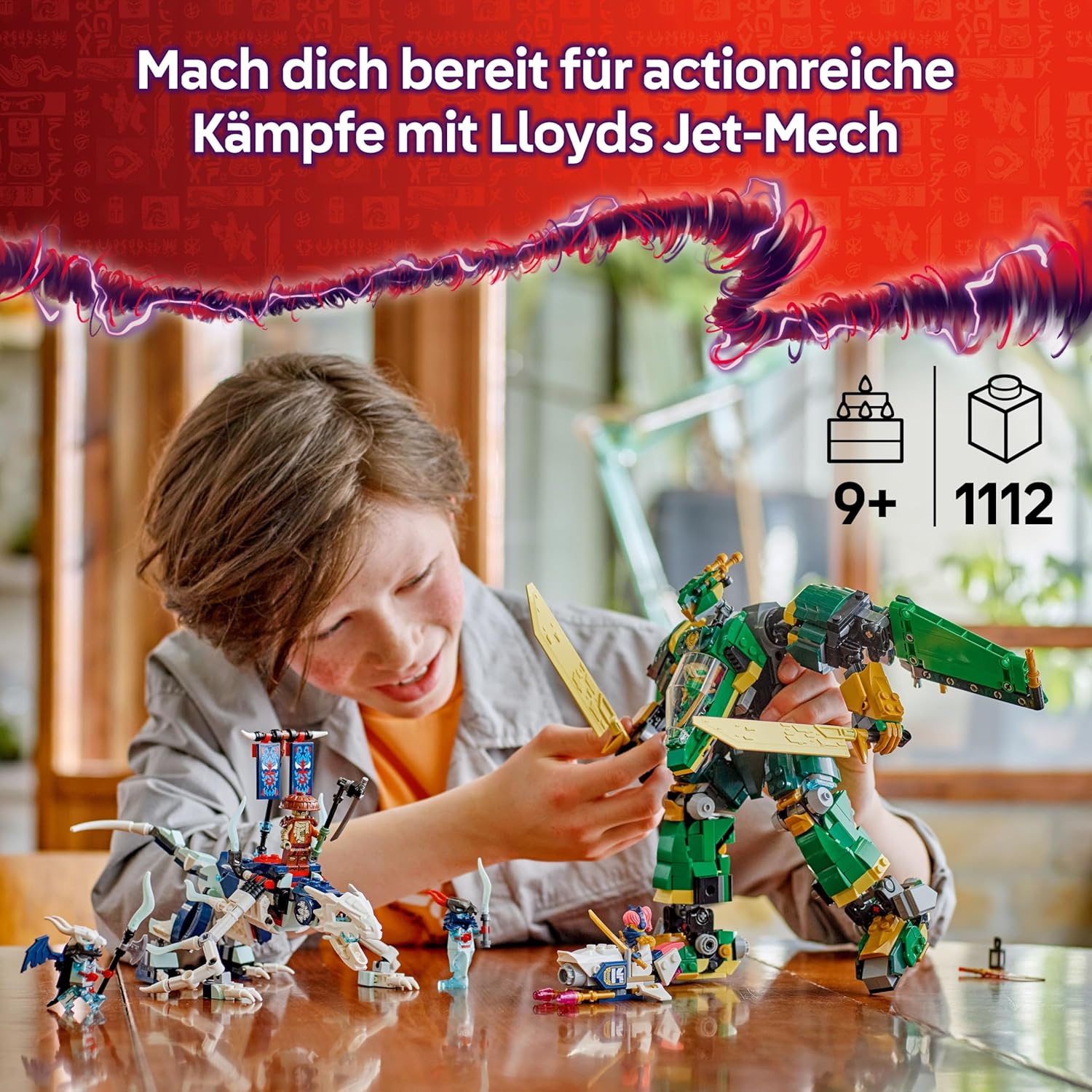 LEGO® NINJAGO® Lloyds Jet-Mech 71845 Spielzeug, Person