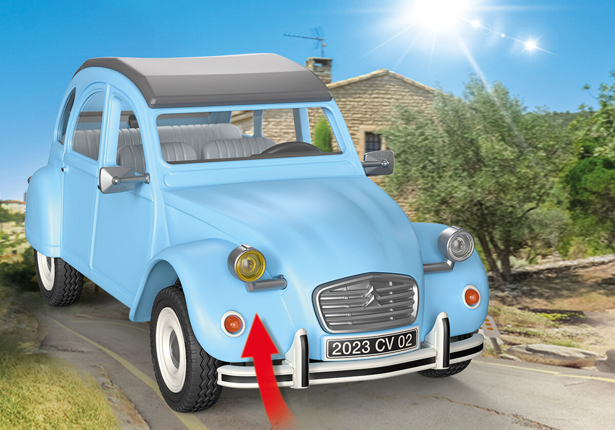 PLAYMOBIL 70640 Citroën 2CV Auto, Fahrzeug, Windschutzscheibe, Maschine, Rad
