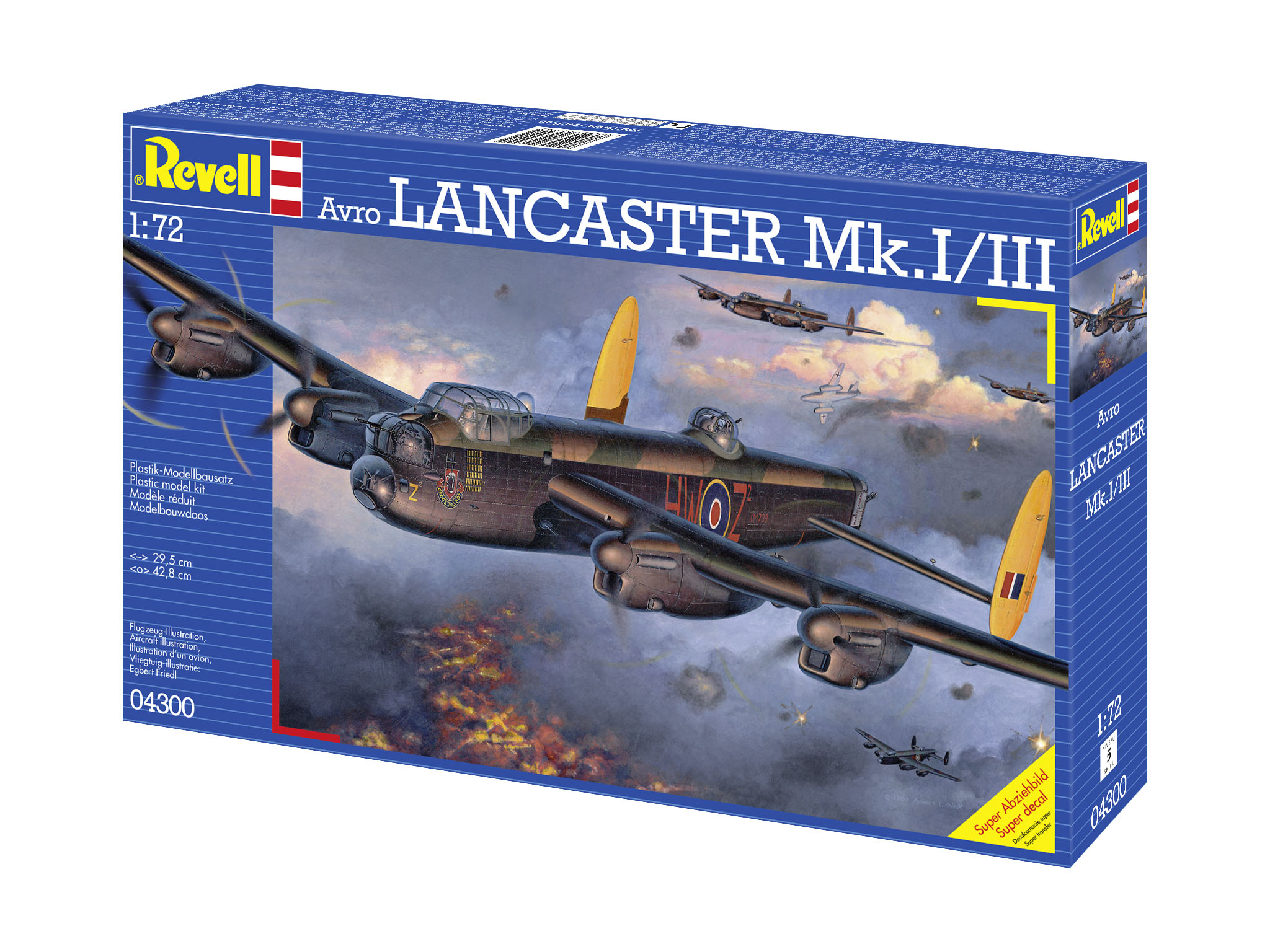 Revell 04300 Lancaster Mk.I/III Modellbausatz Flugzeug, Bomber, Fahrzeug, Kampfflugzeug