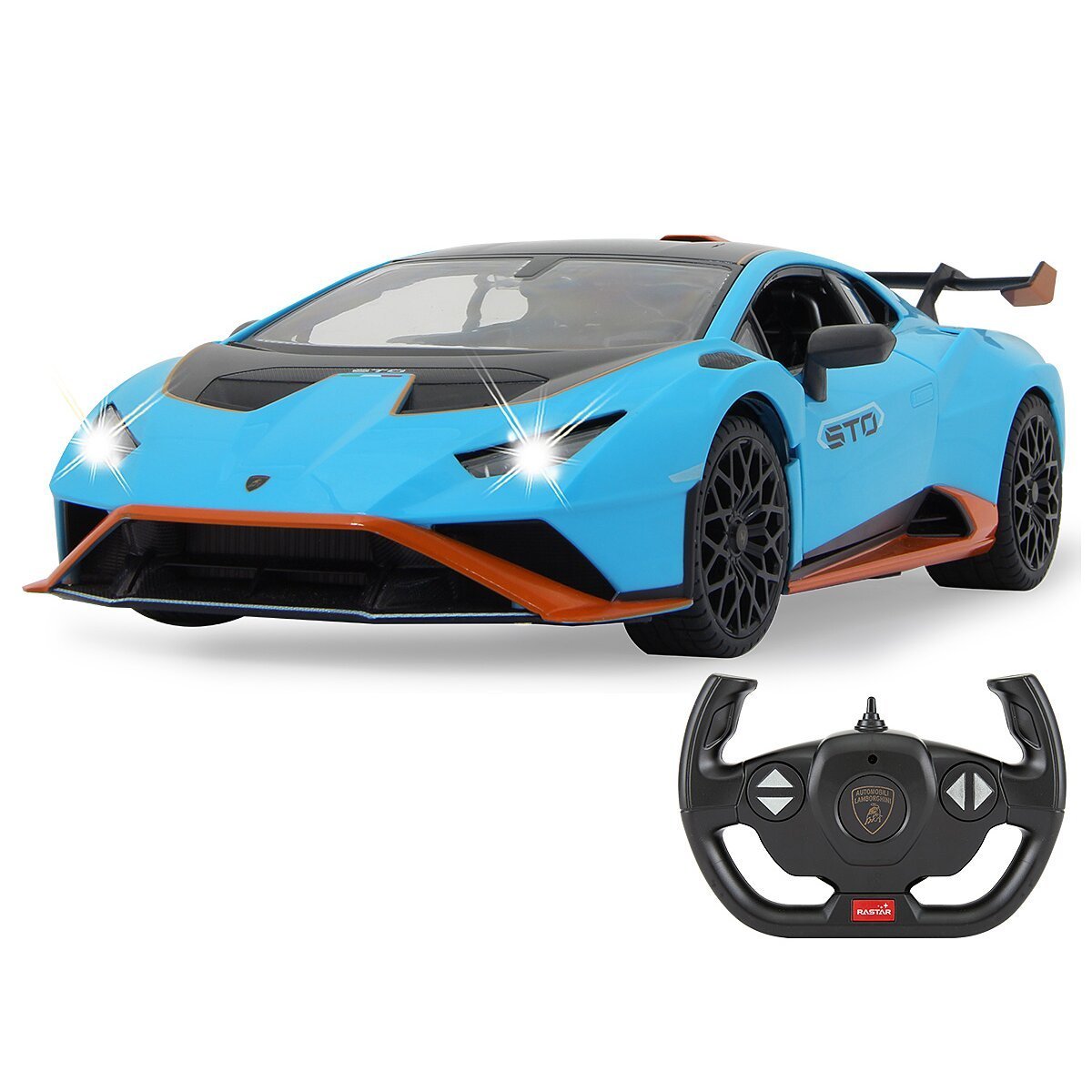 JAMARA Lamborghini Huracán STO 1:14 blau 2,4GHz Tür manuell ab 6 Jahren