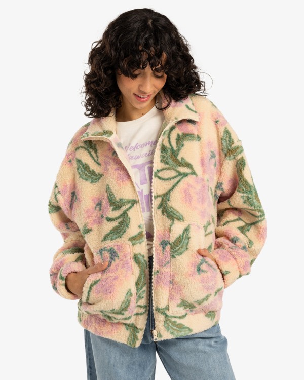 Billabong First Light Fleece Full-Zip für Damen Bekleidung, Mantel, Jacke, Fleece, Pullover