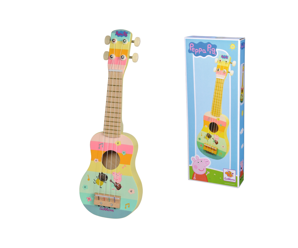 Eichhorn Peppa Pig Holz Ukulele 43cm