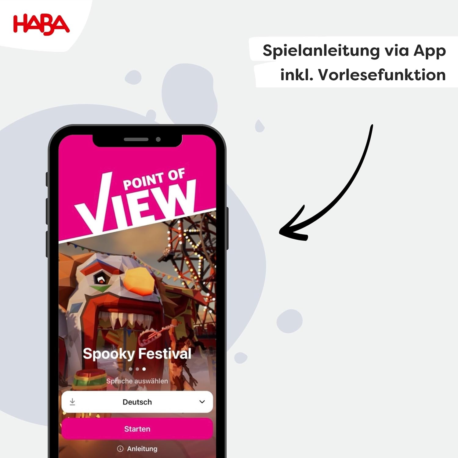 HABA Point of View: Spooky Festival - Kooperatives Rätselspiel für 2–8 Spieler ab 12 Jahren Elektronik, Telefon, Handy
