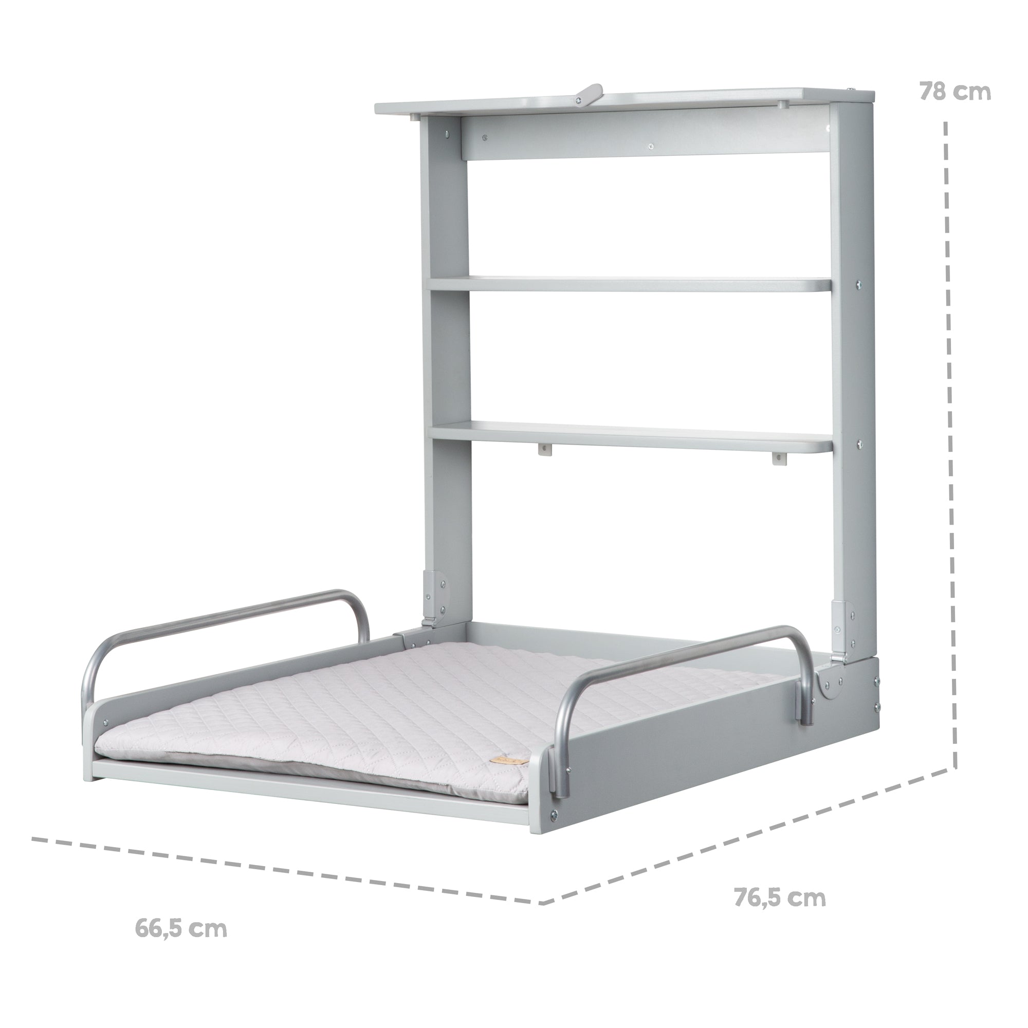Roba 212015TPV230 Wandwickelregal +Wickelauflage grau taupe – Wickeln & Baden - Bild 10 Roba 212015TPV230 Wandwickelregal +Wickelauflage grau taupe – Wickeln & Baden - Produktbild 10