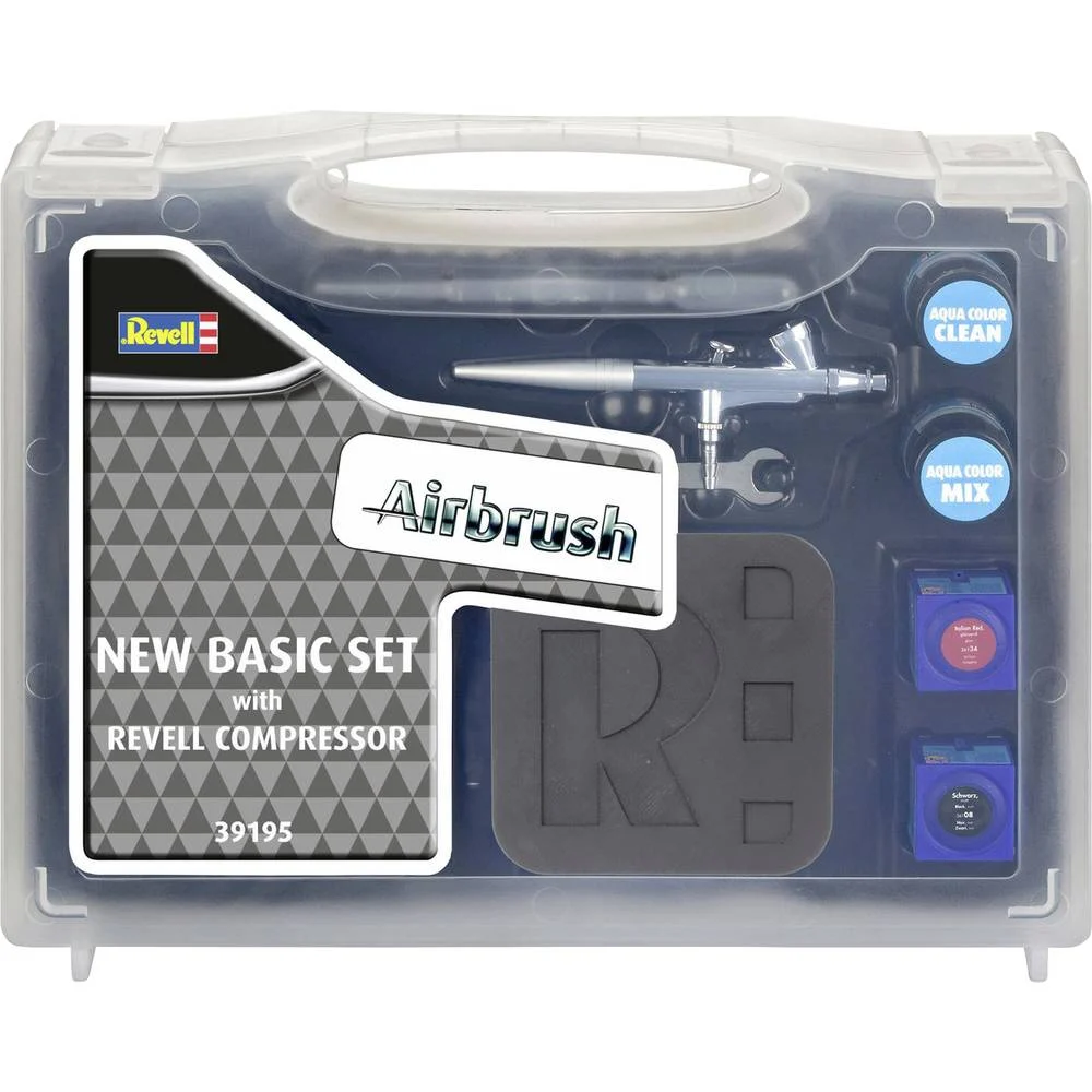 Revell 39195 New Basic Set - Airbrush Komplett-Set für Einsteiger Revell 39195 New Basic Set - Airbrush Komplett-Set für Einsteiger