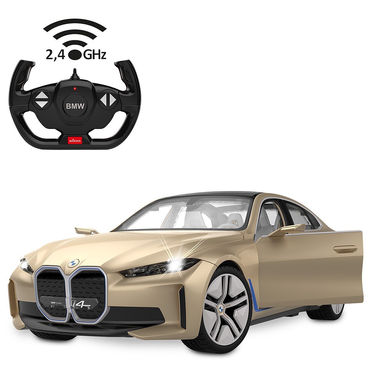JAMARA BMW i4 Concept 1:14 gold 2,4GHz Tür manuell ab 6 Jahren
