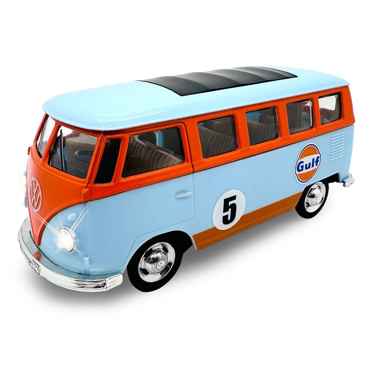 JAMARA Volkswagen T1 Diecast 1:30 hellblau inkl. Knopfzellen ab 3 Jahren JAMARA Volkswagen T1 Diecast 1:30 hellblau inkl. Knopfzellen ab 3 Jahren