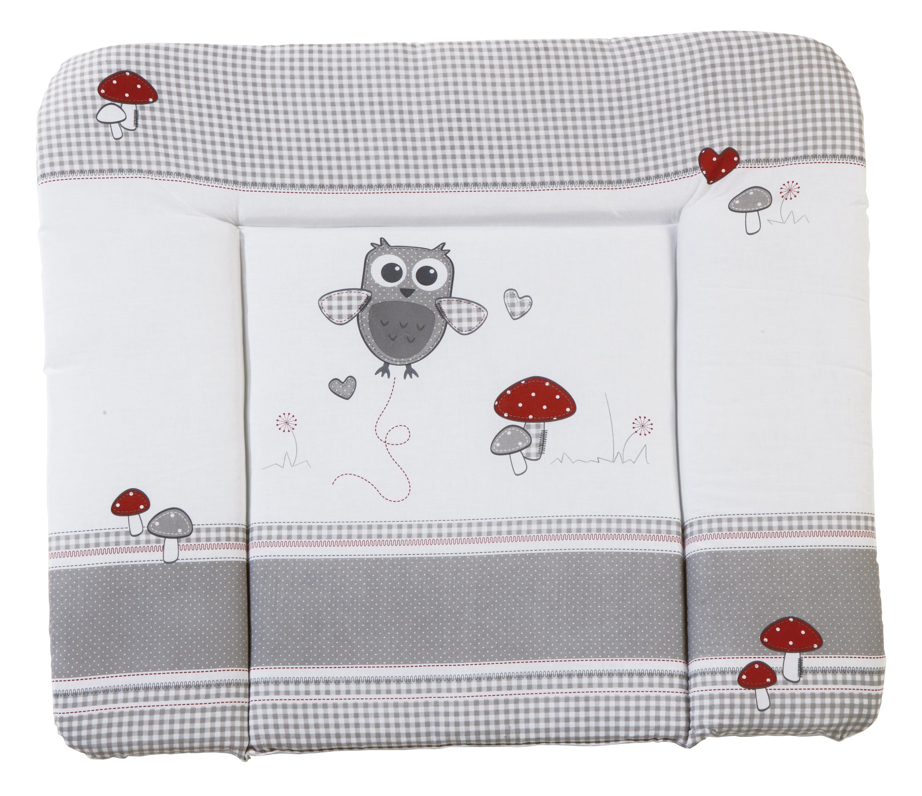 Roba 0817S148 Wickelauflage soft Adam & Eule grau – Wickelauflagen - Bild 1 Roba 0817S148 Wickelauflage soft Adam & Eule grau – Wickelauflagen - grau - Wickelauflagen - Produktbild 1