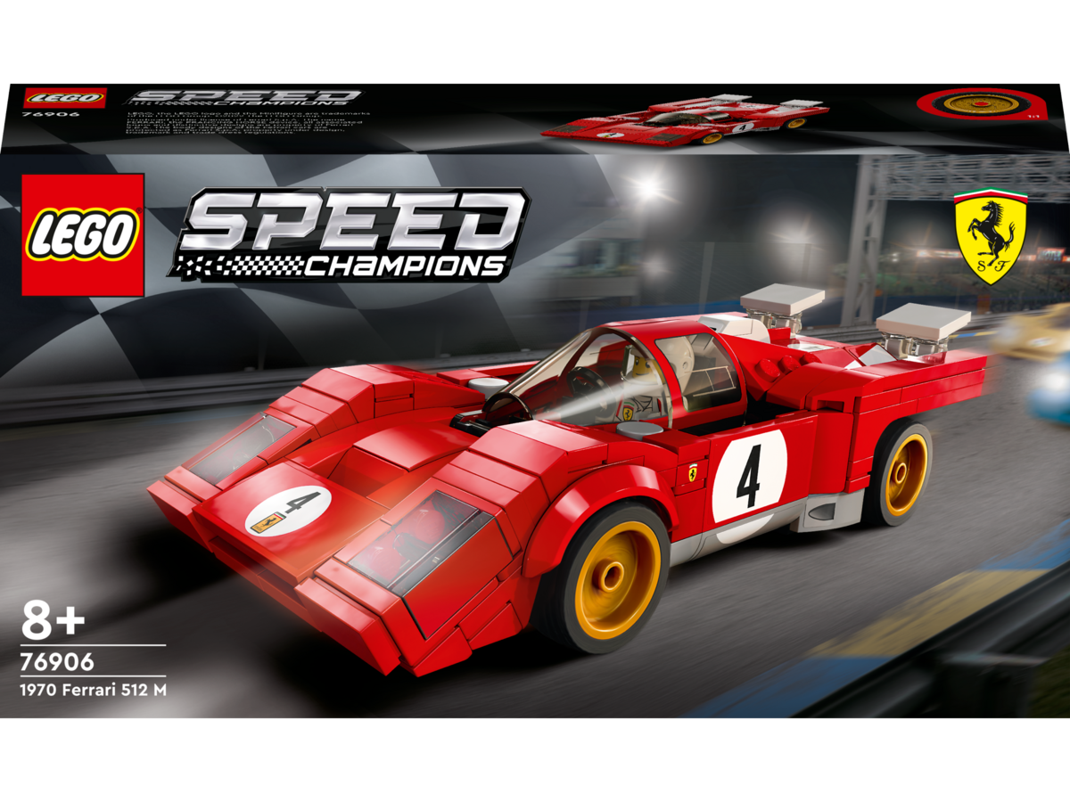 LEGO® Speed Champions 1970 Ferrari 512 M 76906 Rad, Auto, Formel Eins, Sportwagen, Reifen