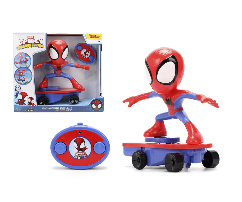 Jada RC Spidey Skateboard Stunt 9" Jada RC Spidey Skateboard Stunt 9"