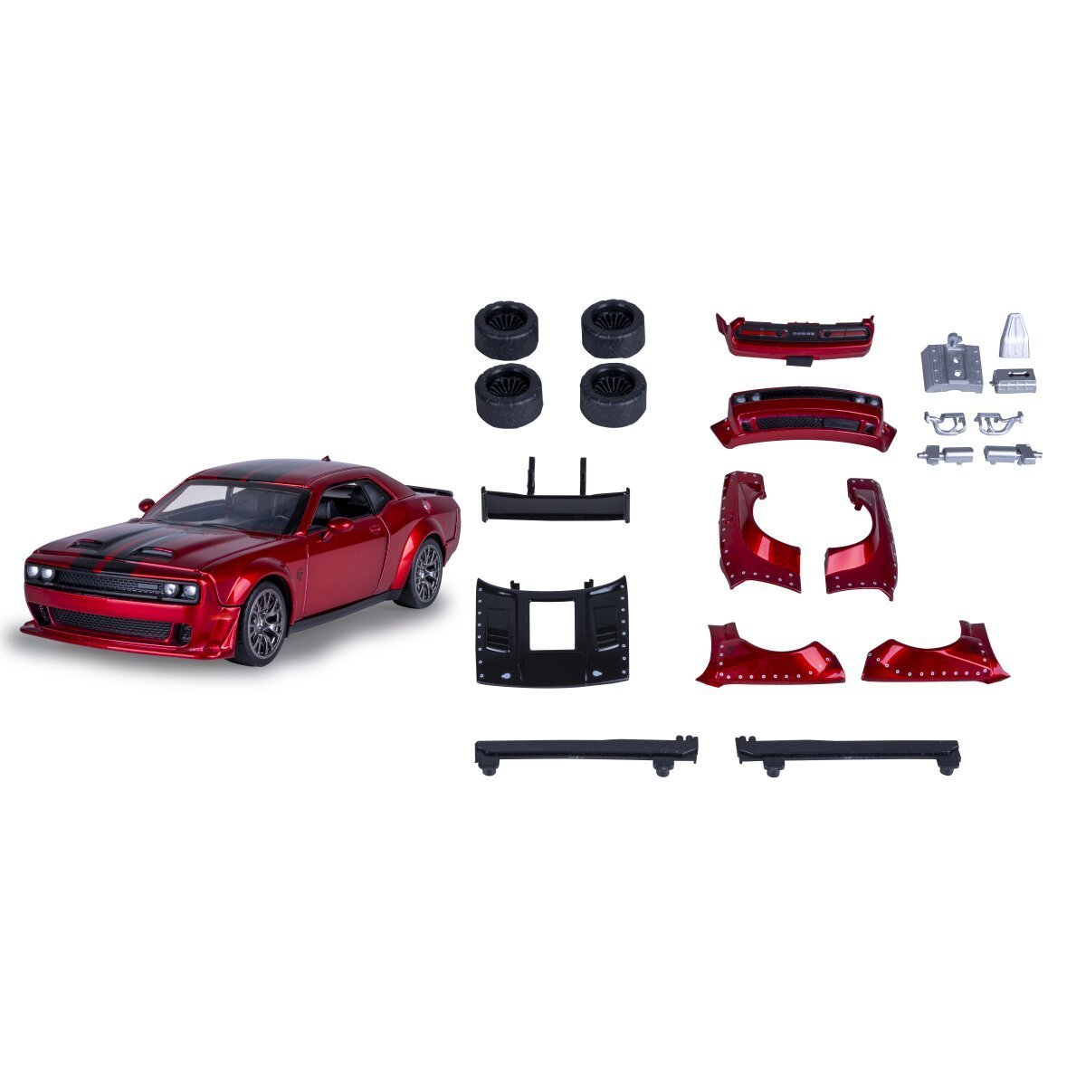 JAMARA Dodge Challenger SRT Jailbreak Diecast 1:36 rot 2in1 ab 3 Jahren JAMARA Dodge Challenger SRT Jailbreak Diecast 1:36 rot 2in1 ab 3 Jahren