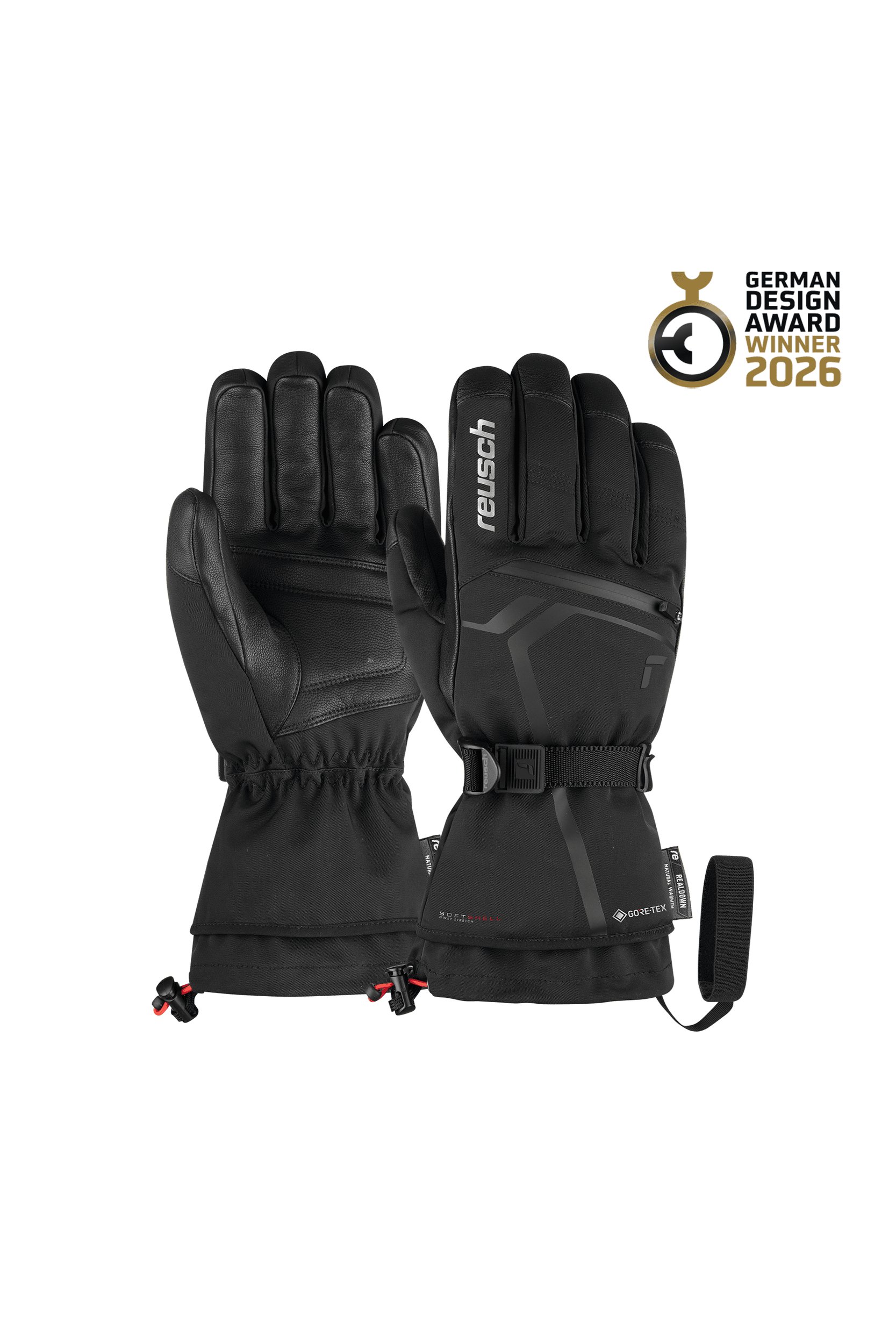 Reusch Down Spirit GORE-TEX® Unisex Skihandschuh Schwarz/Silber Reusch Down Spirit GORE-TEX® Unisex Skihandschuh Schwarz/Silber