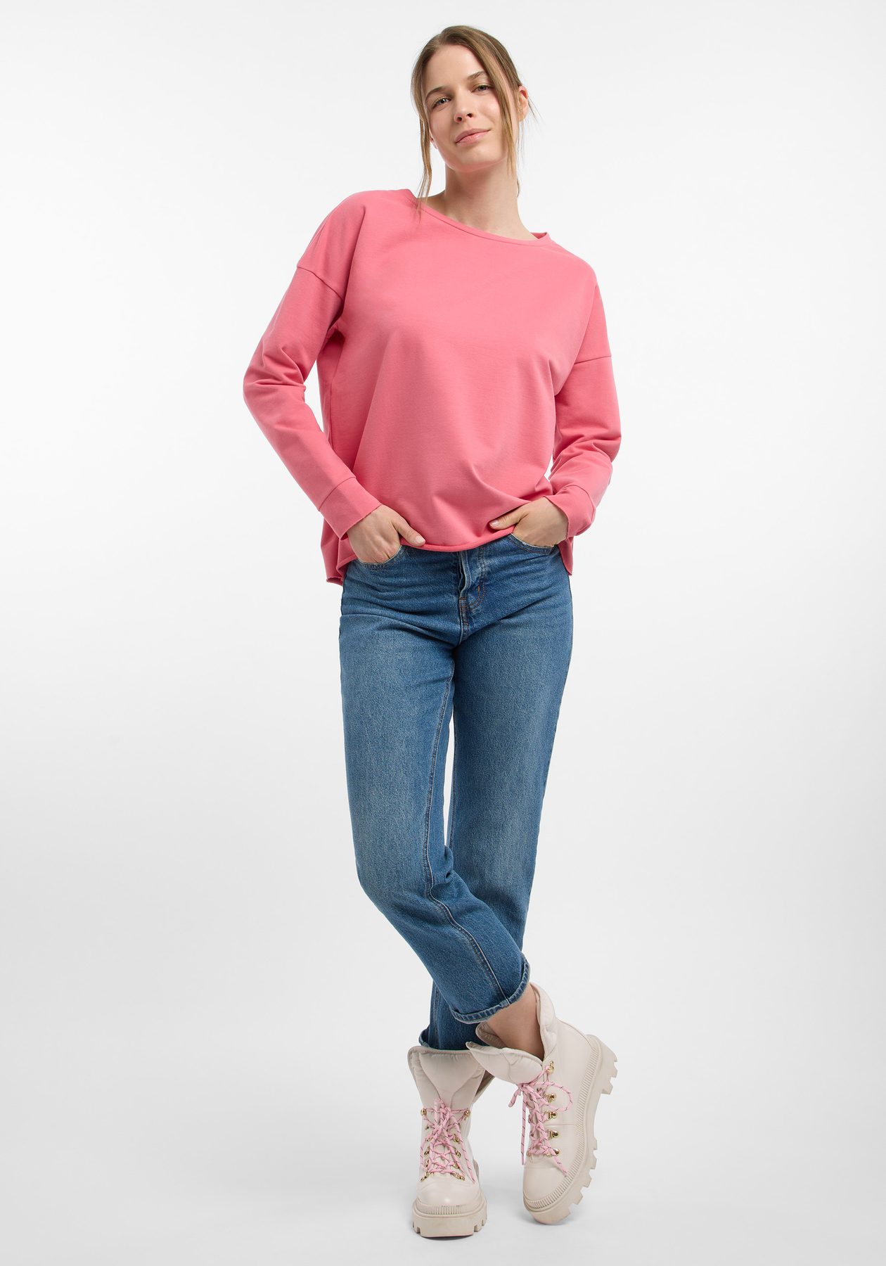 Elbsand Riane Pullover in Hellrosa