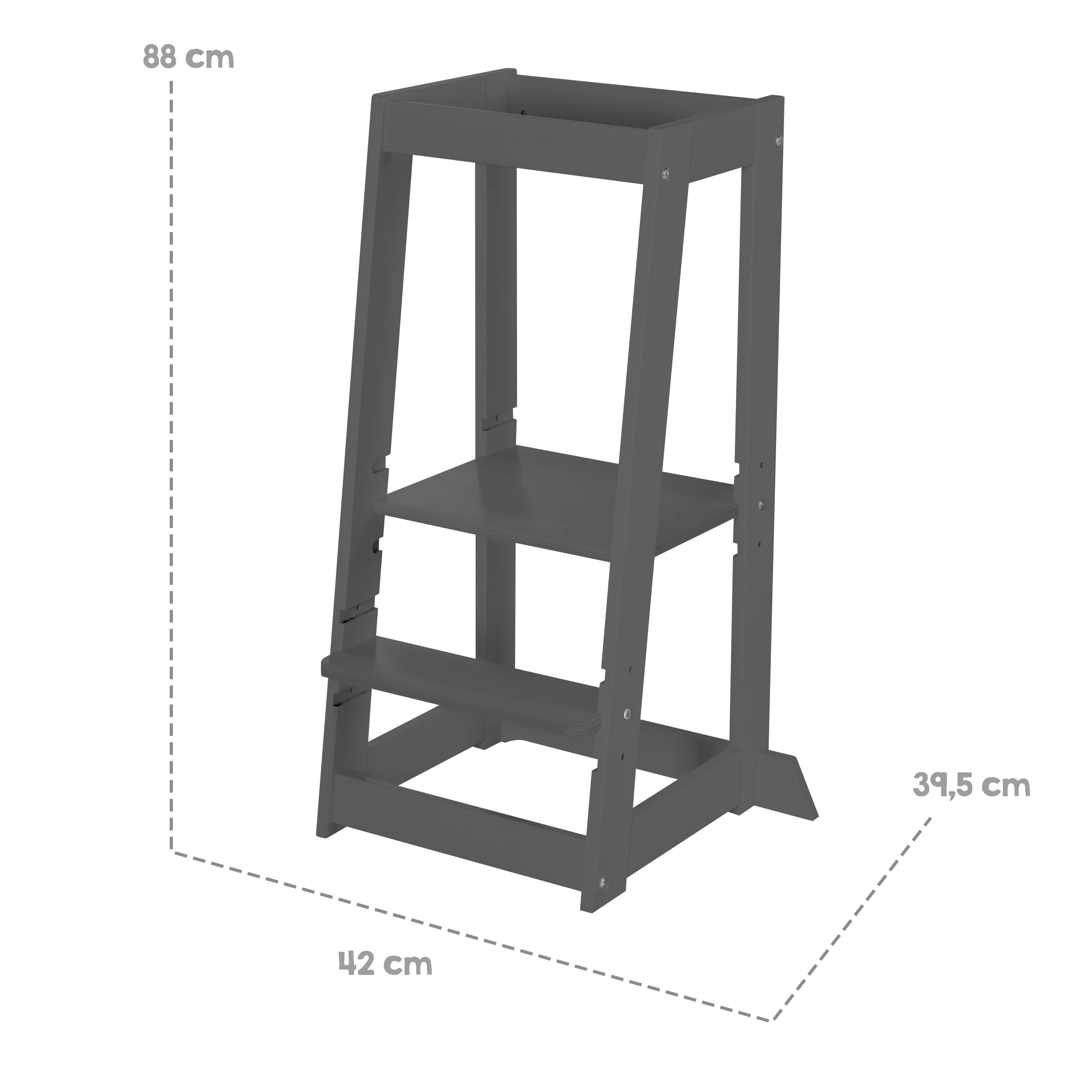 Roba 440112ANFS Lernturm anthrazit – Motorik & Lernen - Bild 3 Roba 440112ANFS Lernturm anthrazit – Motorik & Lernen - Produktbild 3