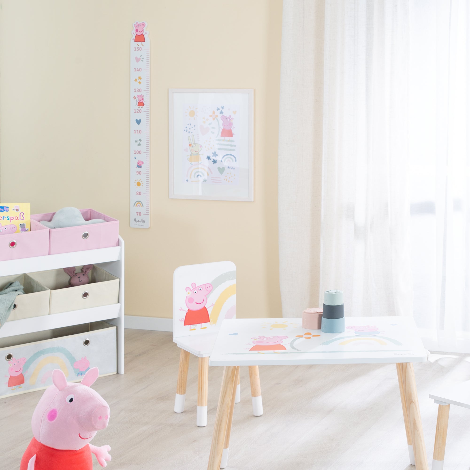 Roba 450100PP1 Messlatte Peppa Pig weiß – Spielmöbel - Bild 3 Roba 450100PP1 Messlatte Peppa Pig weiß – Spielmöbel - Produktbild 3