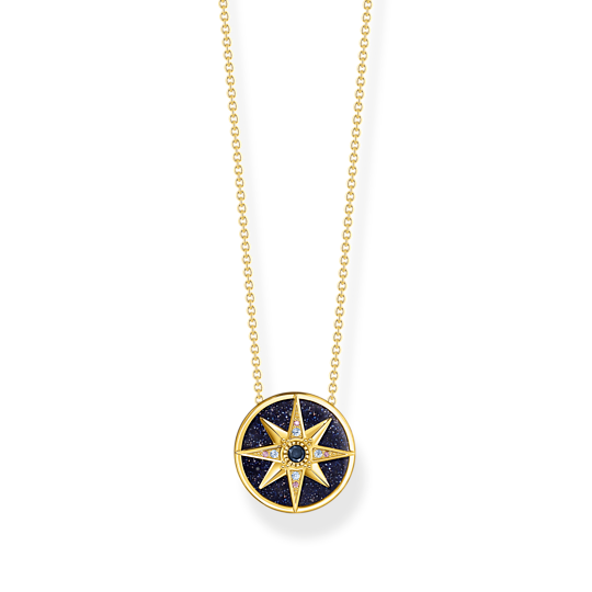 Thomas, Sabo, Kette, Royalty, Stern, Mit, Steine, Gold, Länge, 45, Cm, Zubehor, Anhänger, Schmuck, Halskette
