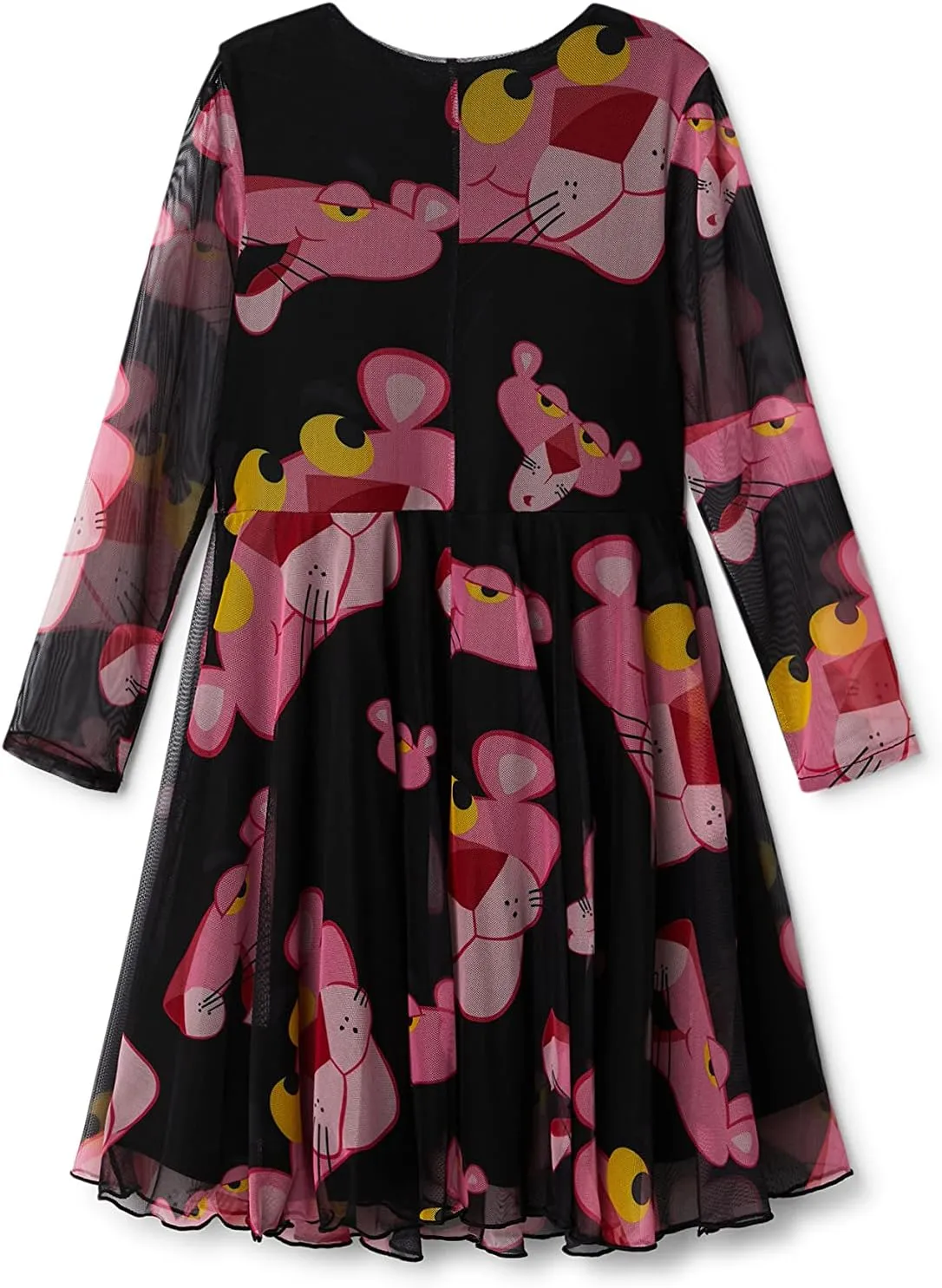 Desigual Mädchen Kleid - Schwarz mit Pink-Panther-Motiv 22WGVK162000/9 Desigual Mädchen Kleid - Schwarz mit Pink-Panther-Motiv 22WGVK162000/9