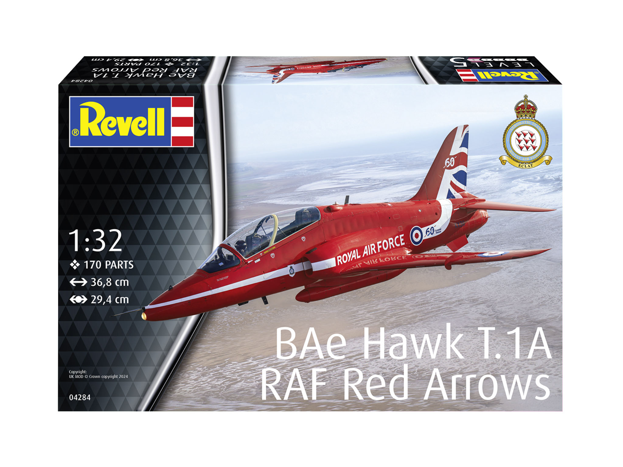 Revell 04284 BAE Hawk T.1A "RAF Red Arrows" Modellbausatz Flugzeug, Jet, Fahrzeug, Verkehrsflugzeug