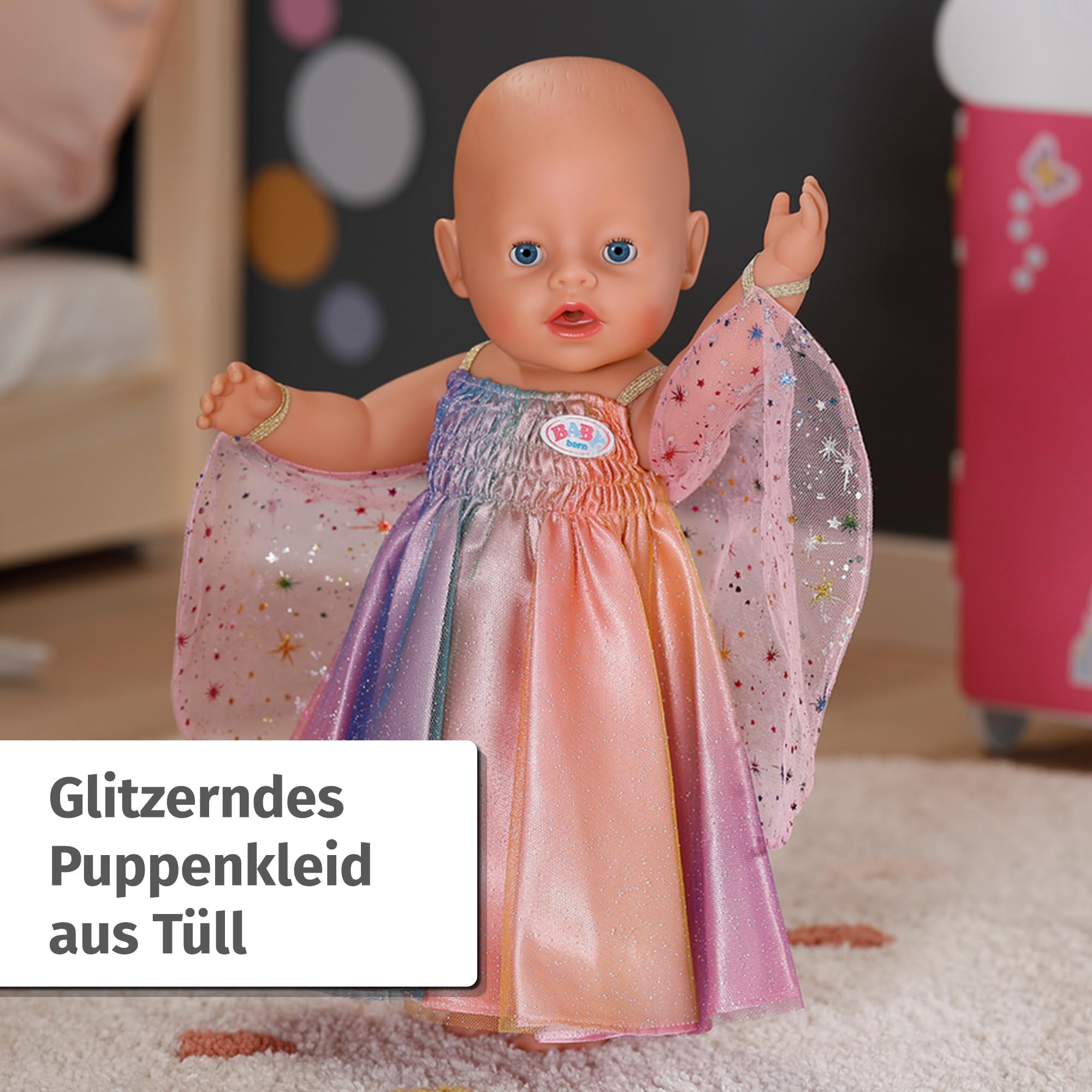BABY born® Regenbogen Kleid 43cm