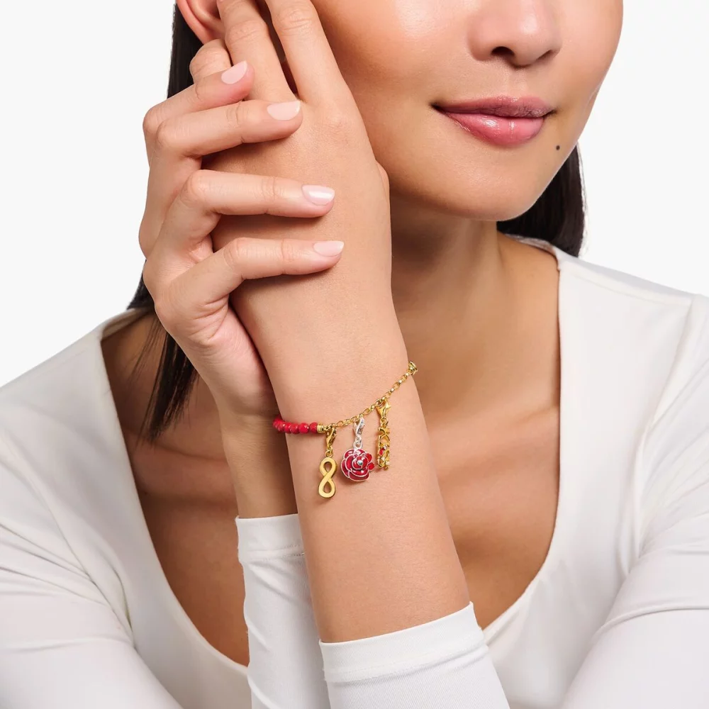 Thomas Sabo Anhänger Charm-Club Mit Steine Kiss Gold 2067-565-10 Thomas Sabo Anhänger Charm-Club Mit Steine Kiss Gold 2067-565-10