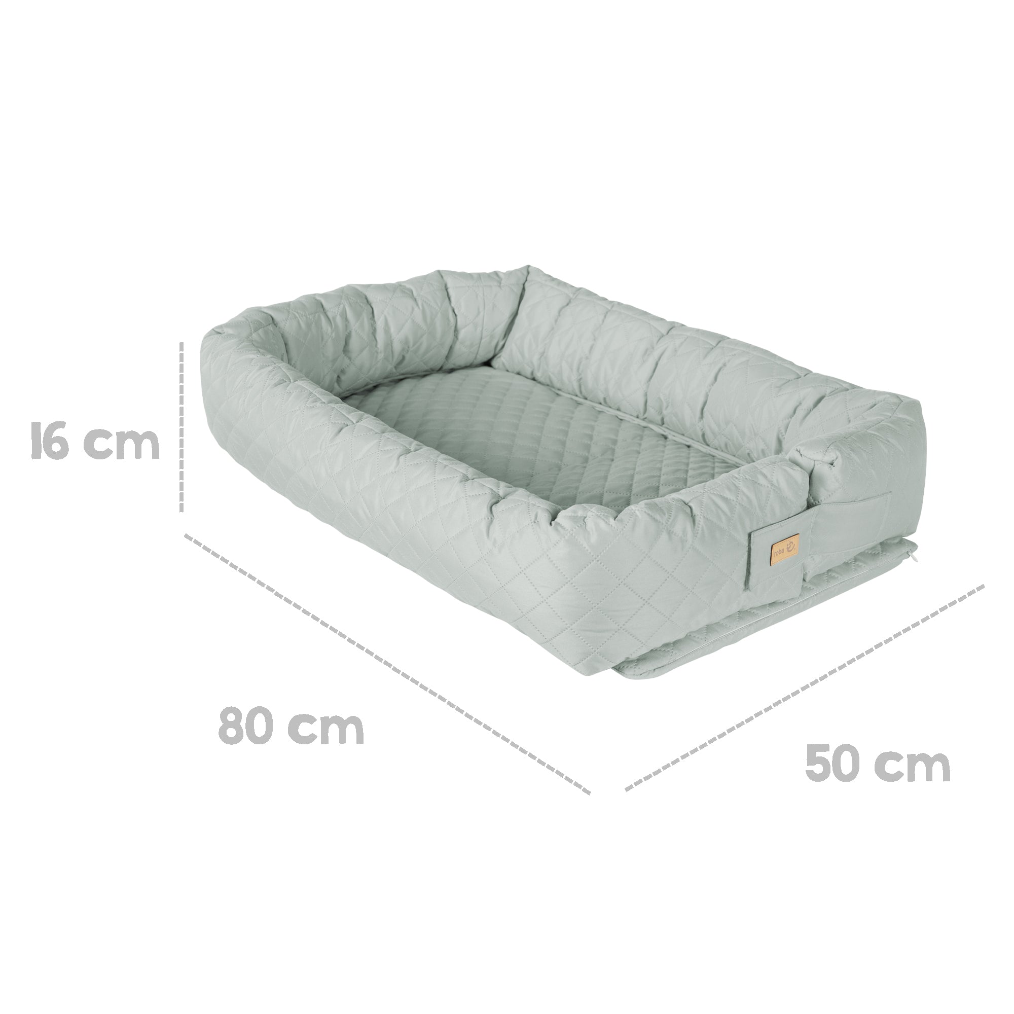 Roba 307200V241 Babylounge 3in1 roba Style grün frosty green – Babynester - Bild 3 Roba 307200V241 Babylounge 3in1 roba Style grün frosty green – Babynester - Produktbild 3