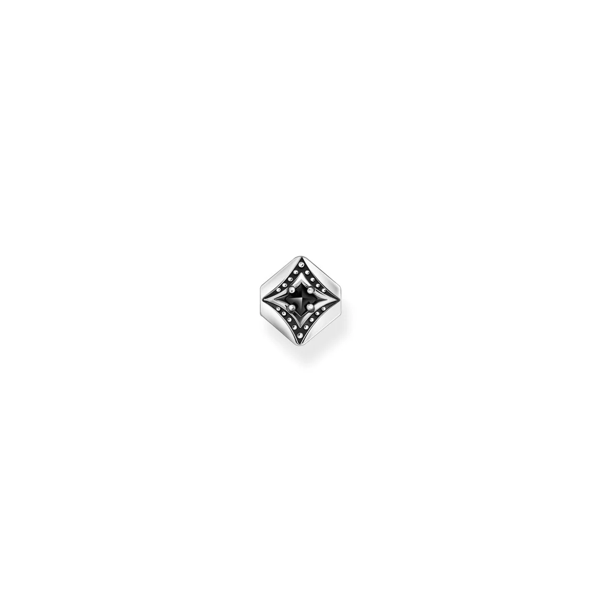 Thomas Sabo Ohrhänger Einzeln Schwarz Silber H2283-643-11