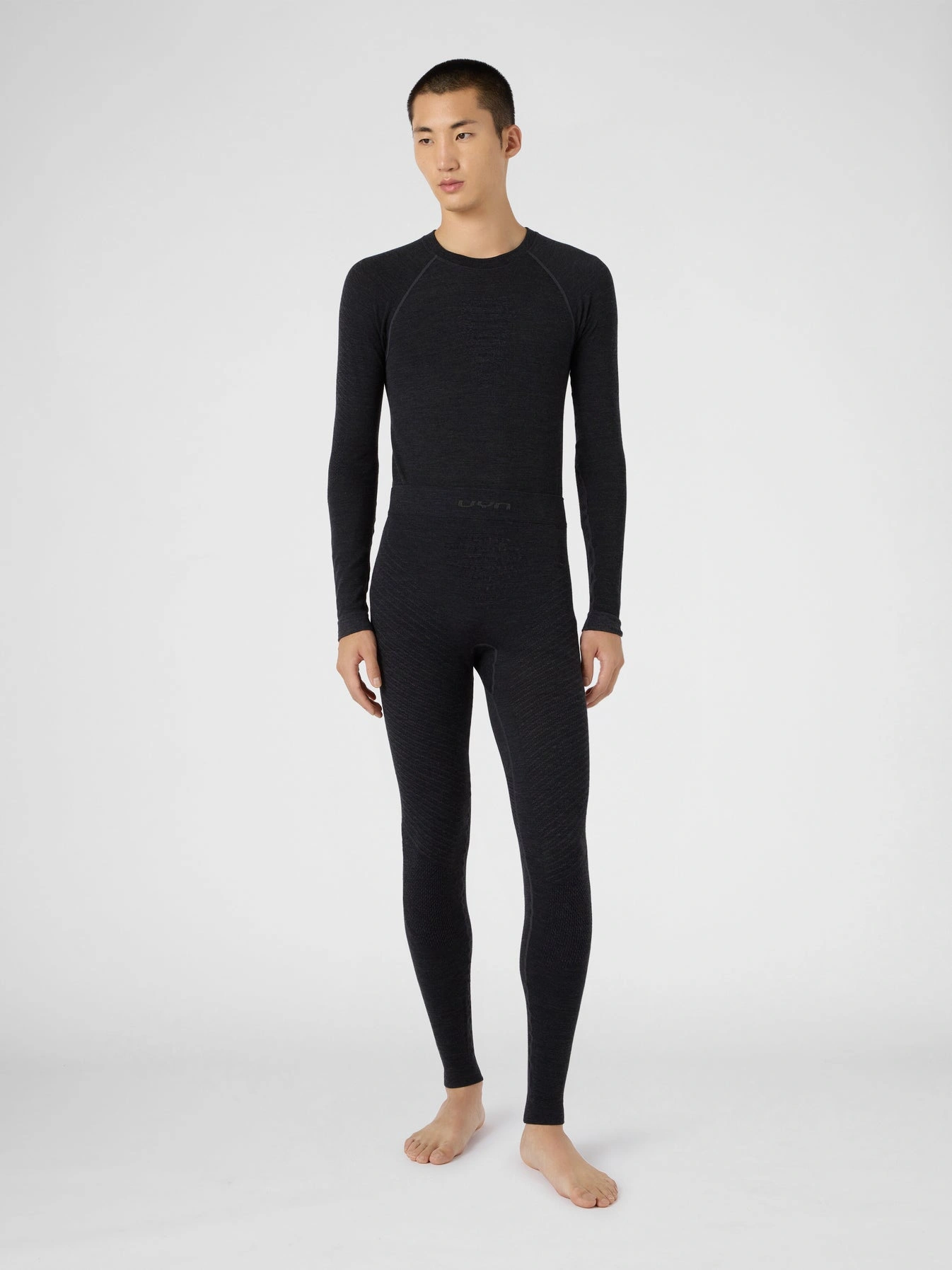 UYN Herren Cashmere Biotech UW Pants Long U100564J247 - Grey Rock/Schwarz GR. L/XL UYN Herren Cashmere Biotech UW Pants Long U100564J247 - Grey Rock/Schwarz GR. L/XL