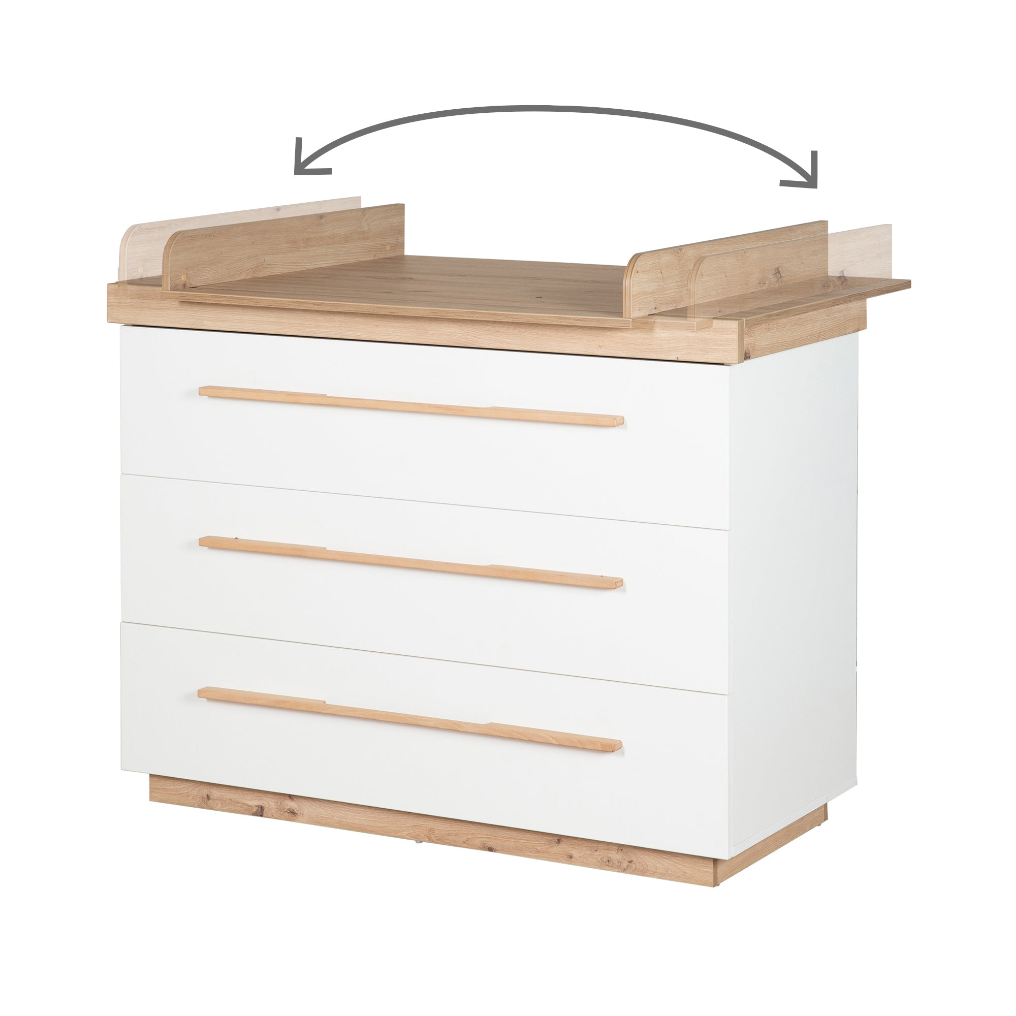 Roba 1731889 Wickelkommode breit Lumo weiß - Bild 8 Roba 1731889 Wickelkommode breit Lumo weiß - Produktbild 8