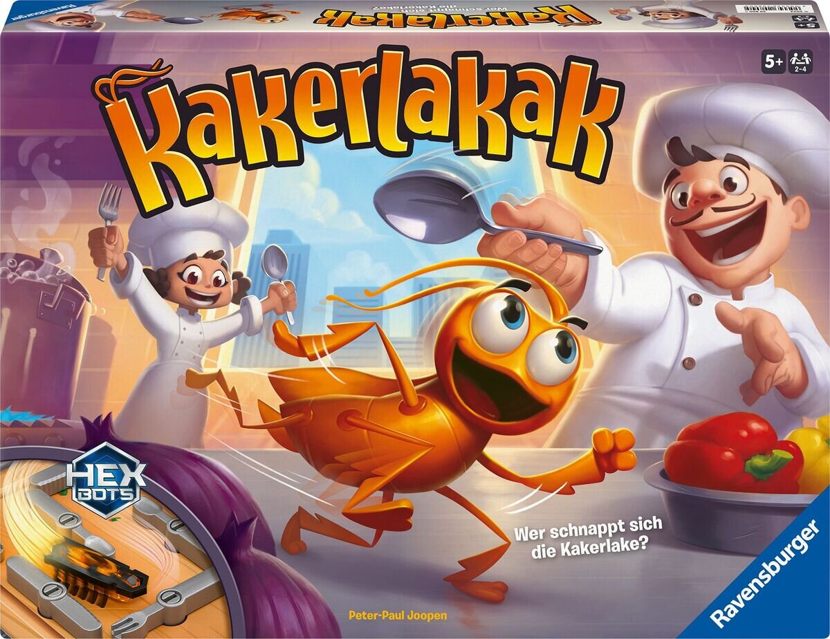 Ravensburger, 20800, Kakerlakak, Aktionsspiel, mit, elektronischer, Kakerlake, für, Groß, und, Klein, für, 2-4, Personen, geei