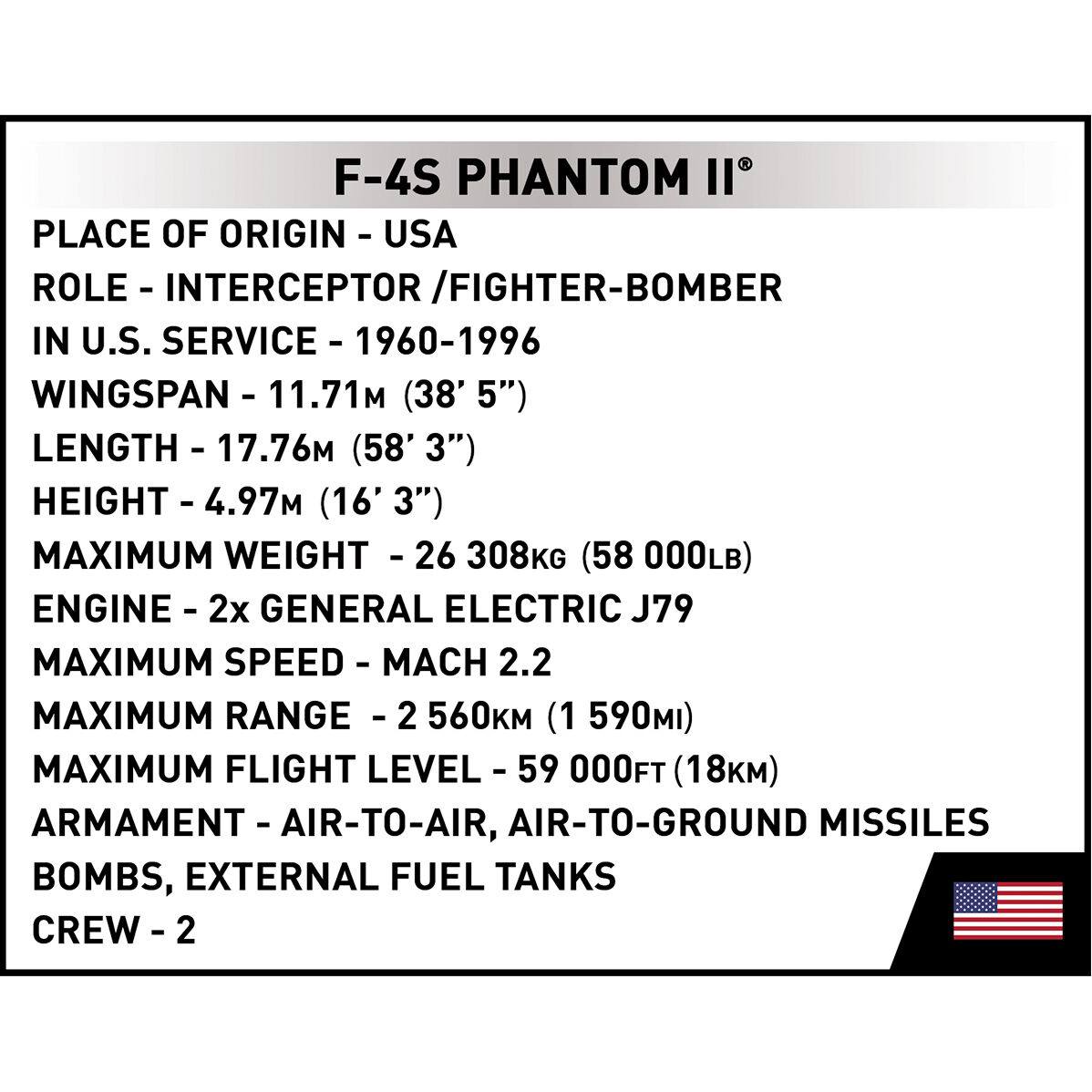 COBI 5899 - F-4S Phantom II™ SCALE 1:48 - Bild 13