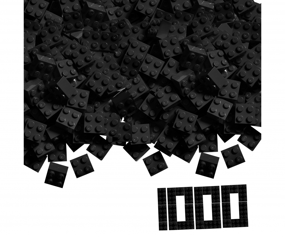 Androni Blox 1000 schwarze 4er Steine lose