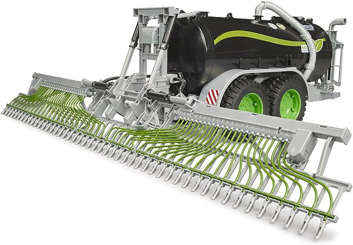 BRUDER 02036 - Fliegl Fassanhänger Jumbo Line Maschine, Rad, Gras, Pflanze, Natur