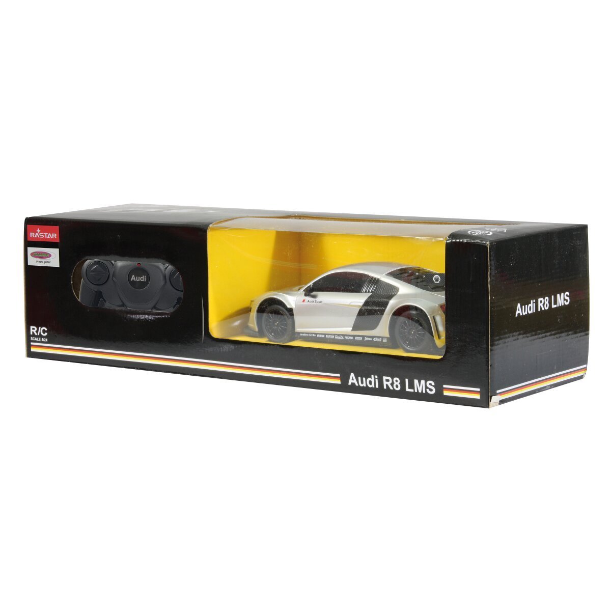 JAMARA Audi R8 LMS 1:24 silber 2,4Ghz ab 6 Jahren