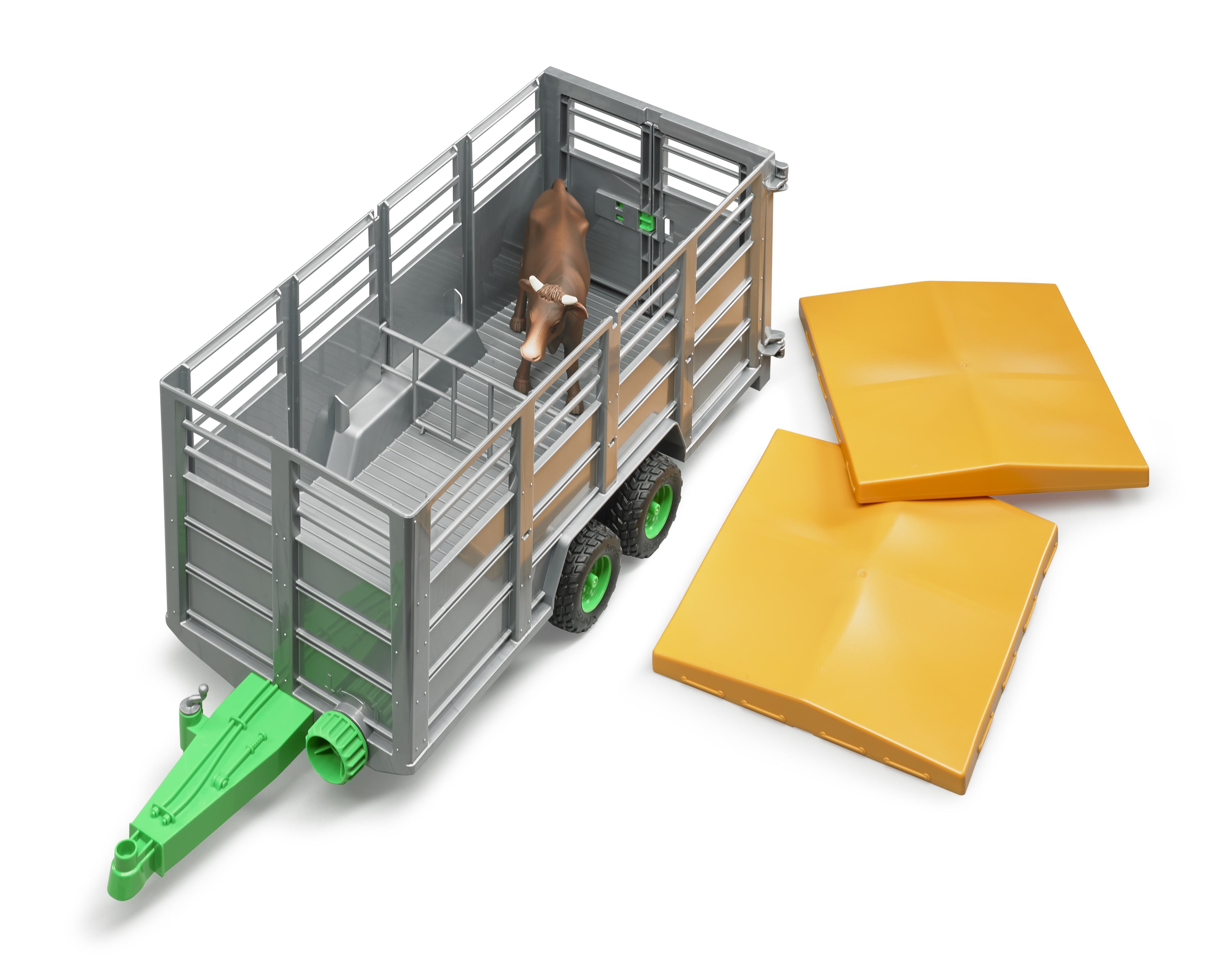 BRUDER 02227 - Viehtransportanhänger mit 1 Kuh - Bild 3 BRUDER 02227 - Viehtransportanhänger mit 1 Kuh - Bild 3