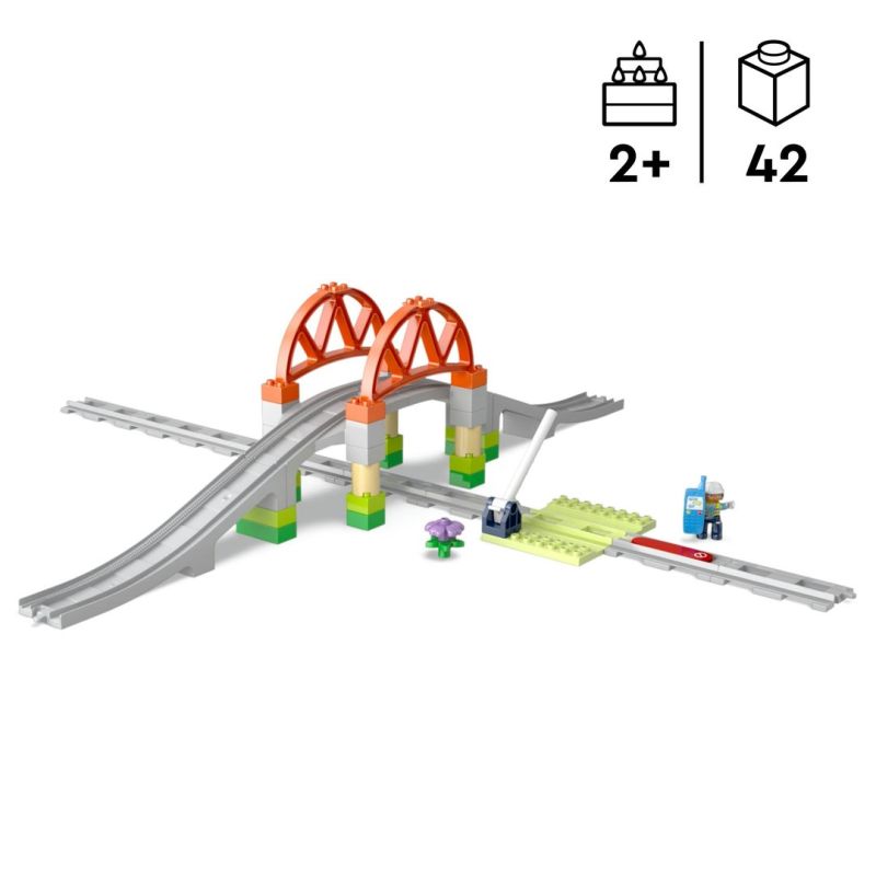 LEGO® DUPLO® Eisenbahnbrücke und Schienen - Erweiterungsset 10426 LEGO® DUPLO® Eisenbahnbrücke und Schienen - Erweiterungsset 10426