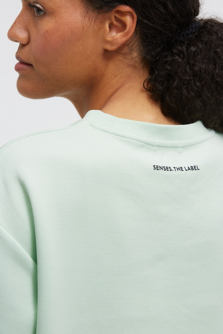 SENSES Kurzarm-Sweatshirt SA:LINE aus Interlock pastel lime