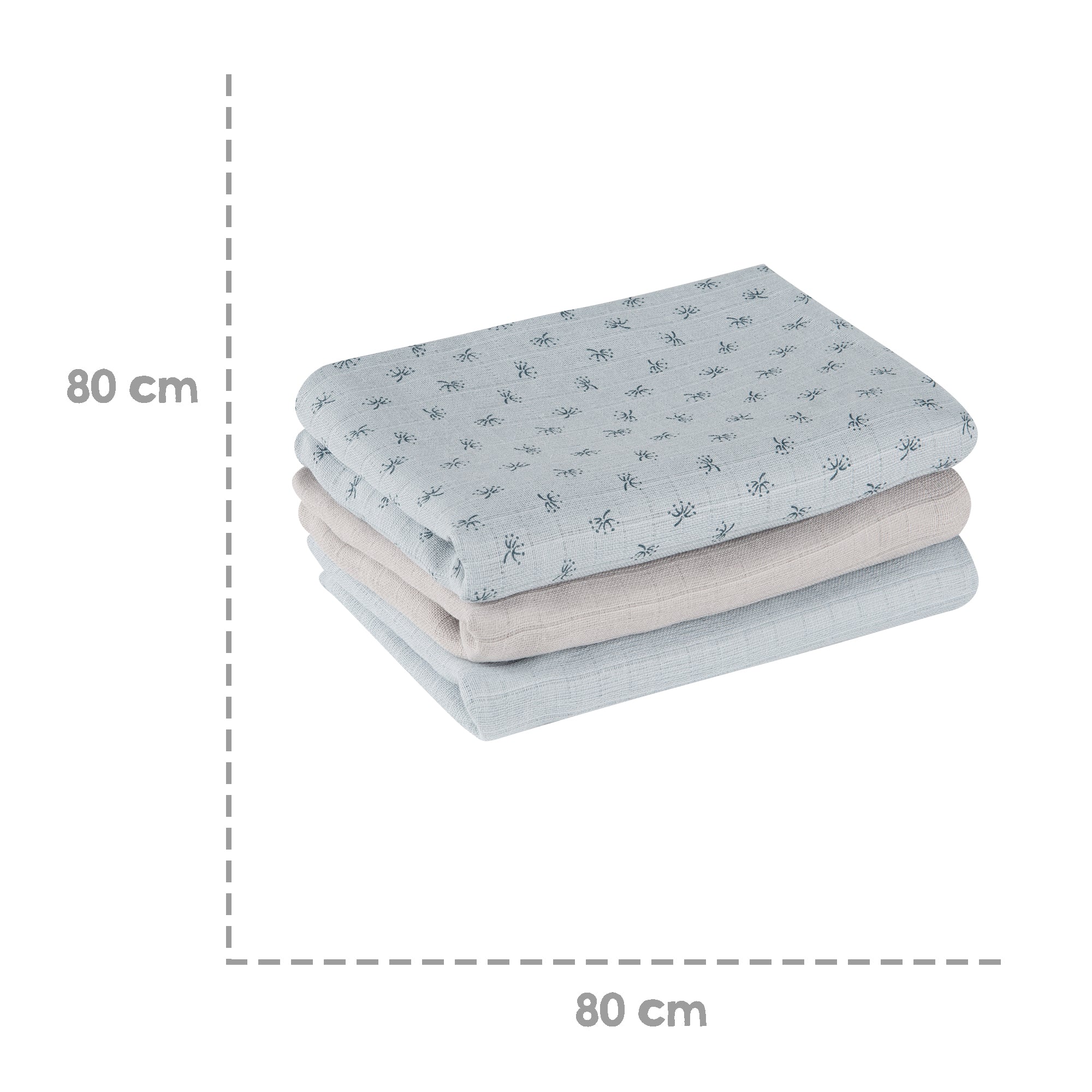 Roba 306125G228 3er Set Windeln Lil Planet türkis hell blau – Kids Care - Produktbild 5