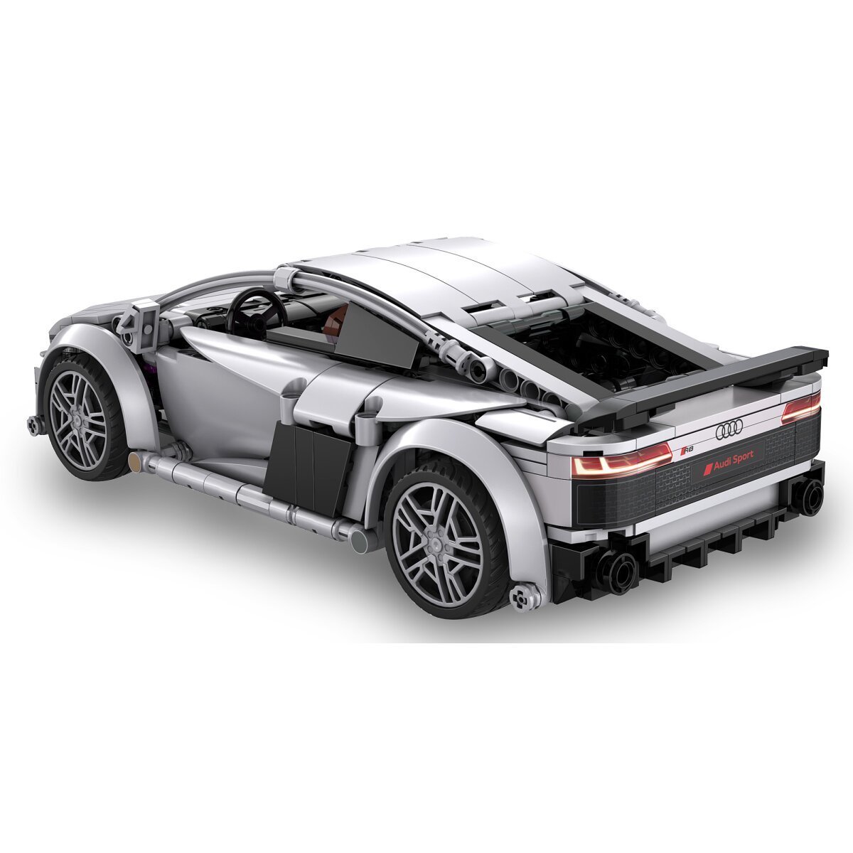 JAMARA CaDA Audi R8 Coupé 1:14 grau 2,4GHz Bricks ab 6 Jahren