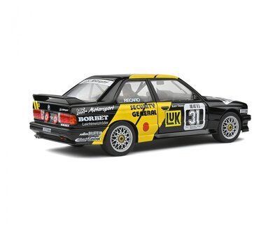 Schuco_BMW_E30_M3_#31_Schwarz_1:18_421189300, Auto, Limousine, Fahrzeug, Leichtmetallfelge, Rad