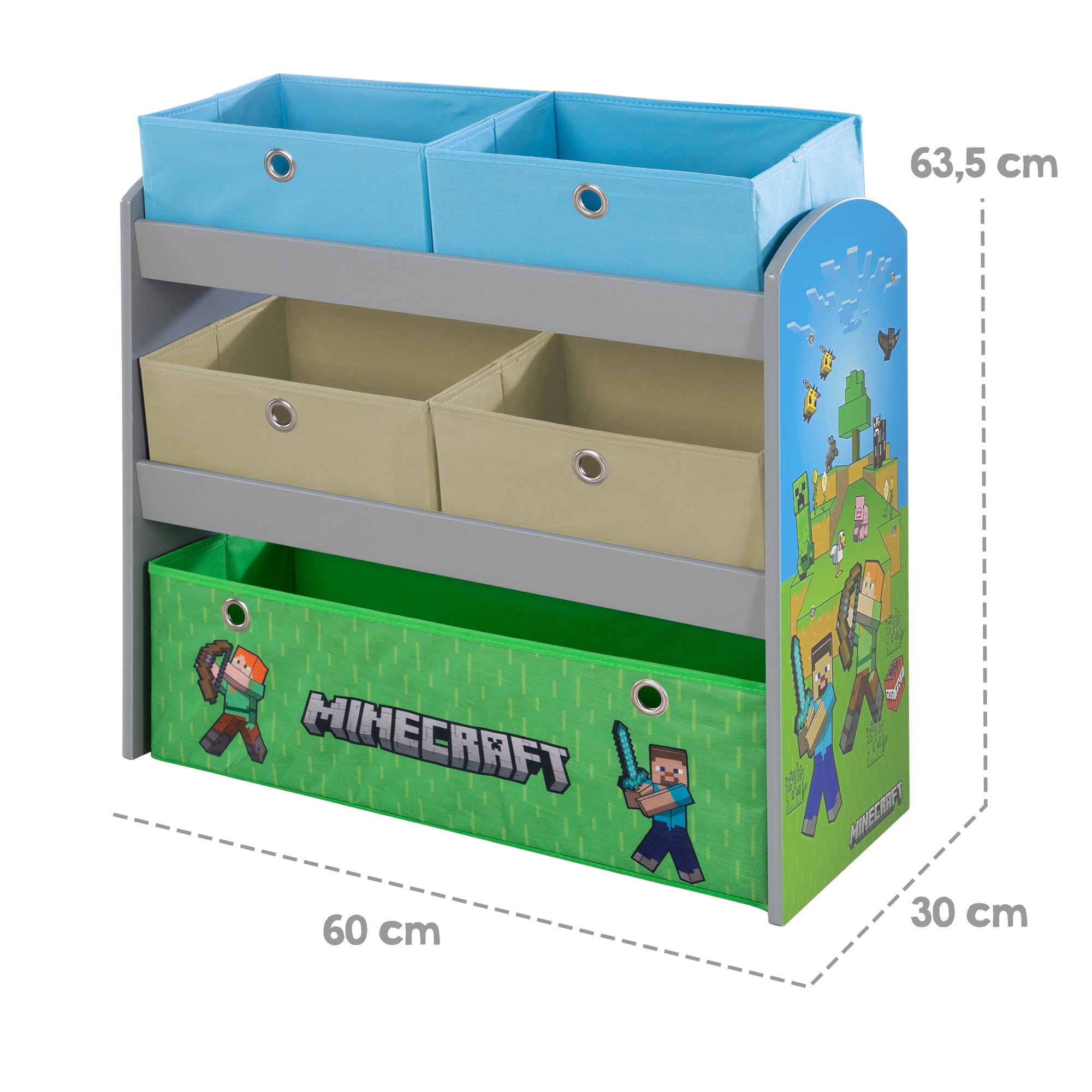 Roba 450159MC SPIELREGAL MIT STOFFBOXEN - Bild 6 Roba 450159MC SPIELREGAL MIT STOFFBOXEN - Produktbild 6