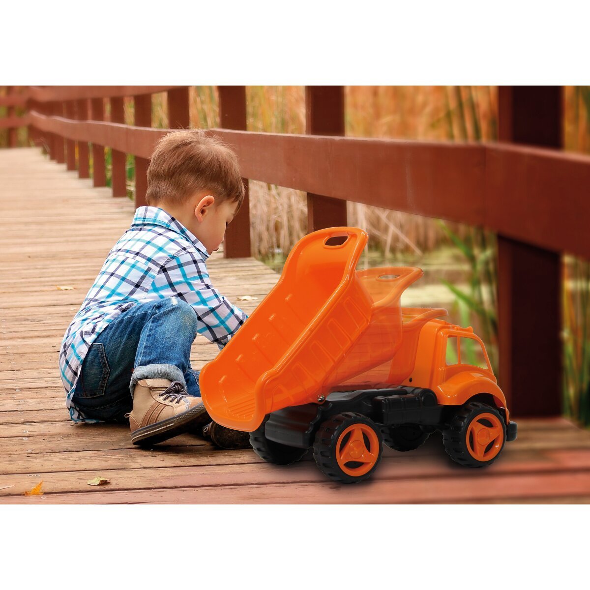 JAMARA Sandkastenauto Dump Truck XL orange ab 12 Monaten JAMARA Sandkastenauto Dump Truck XL orange ab 12 Monaten