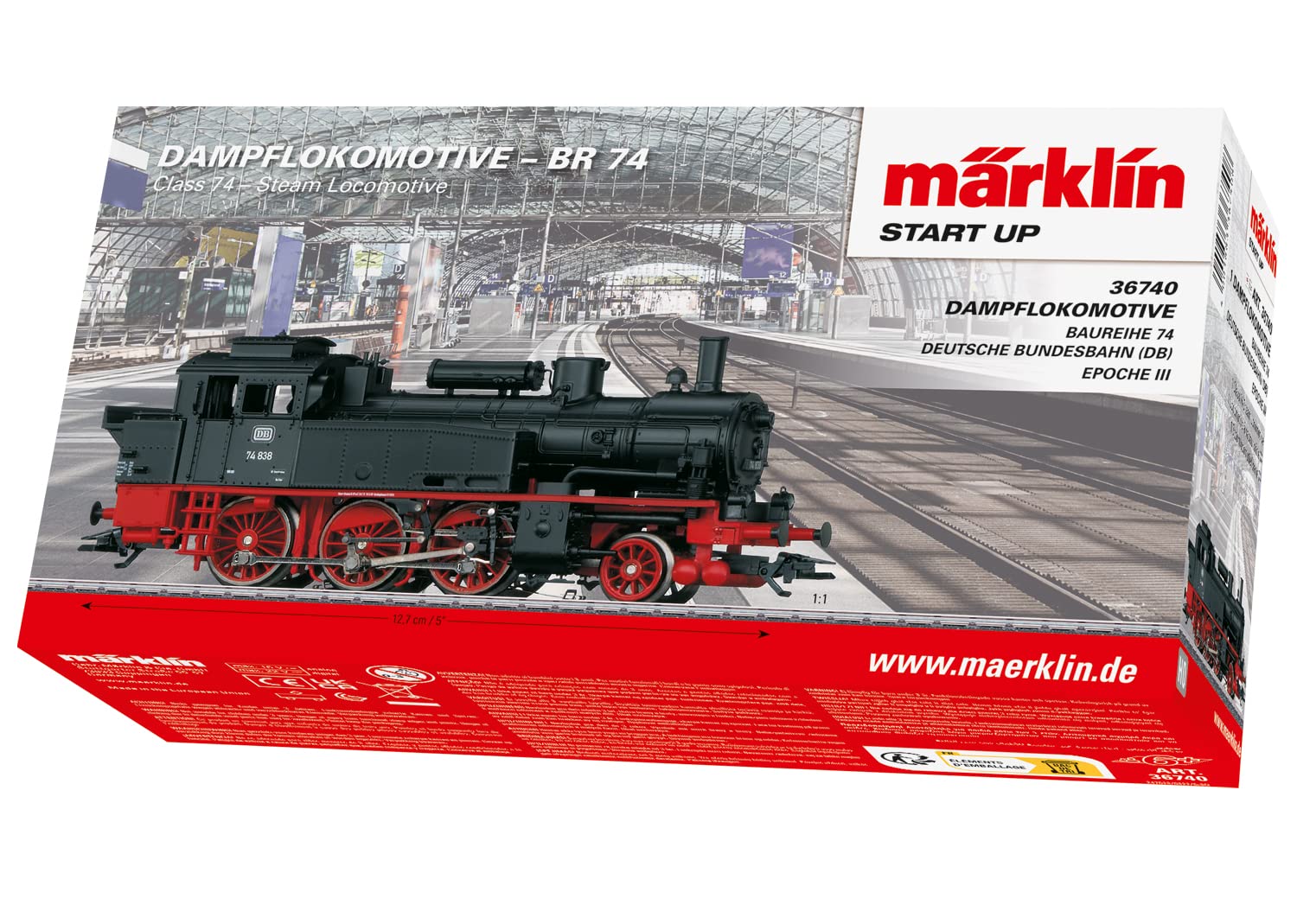 Märklin 36740 Dampflok BR74 - MFX-Digitalmodell Epoche III der DB