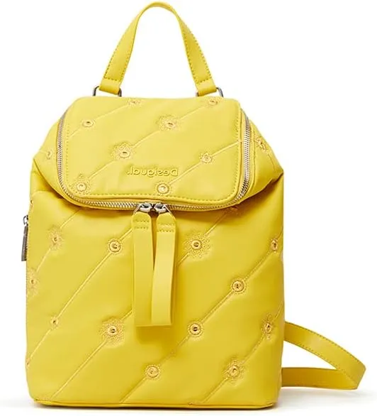 Desigual Damen Rucksack „Ojo de Tigre Loen M“ - Gelb 21WAKP048018U